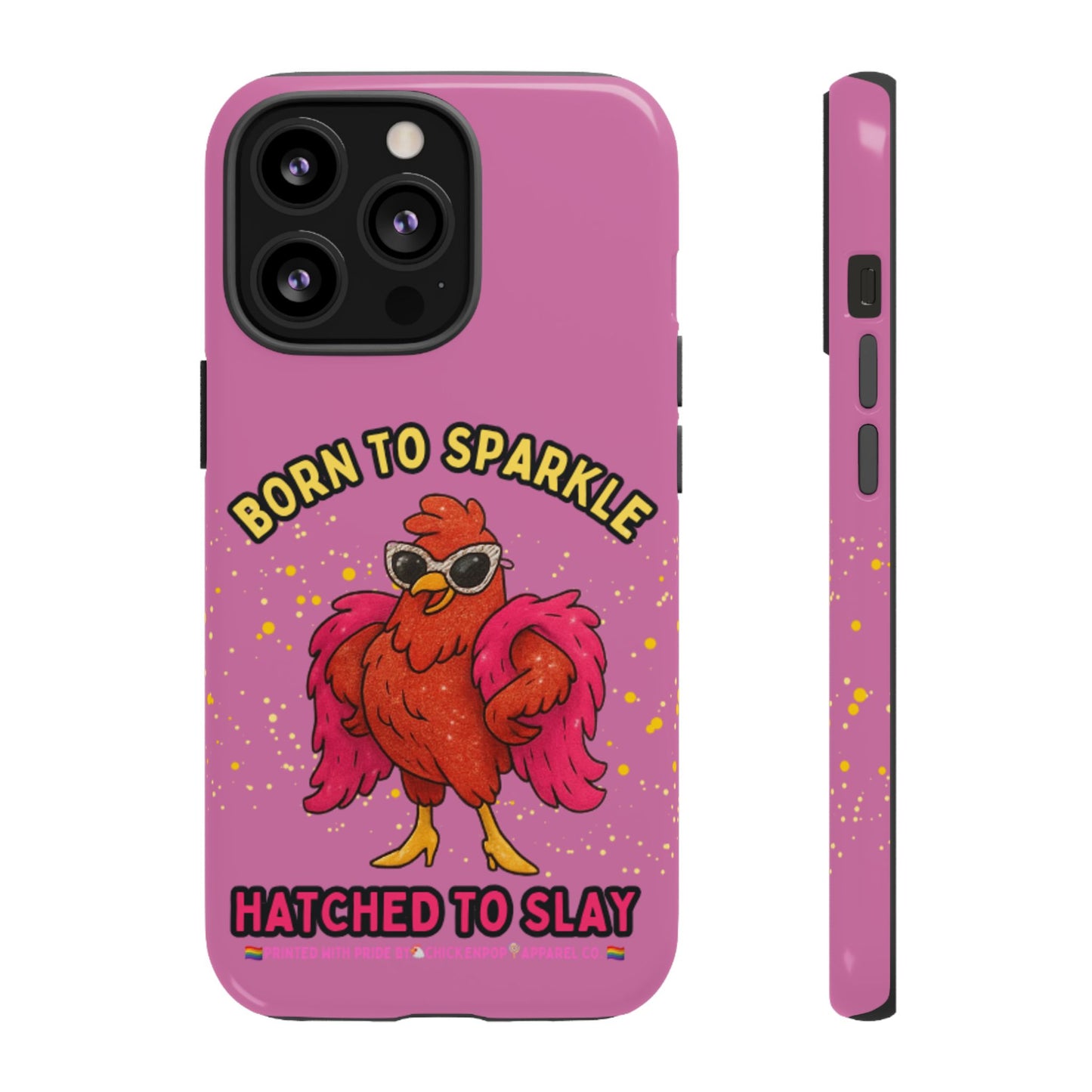 Phone Case - Born to Sparkle Hatched to Slay Logo Design