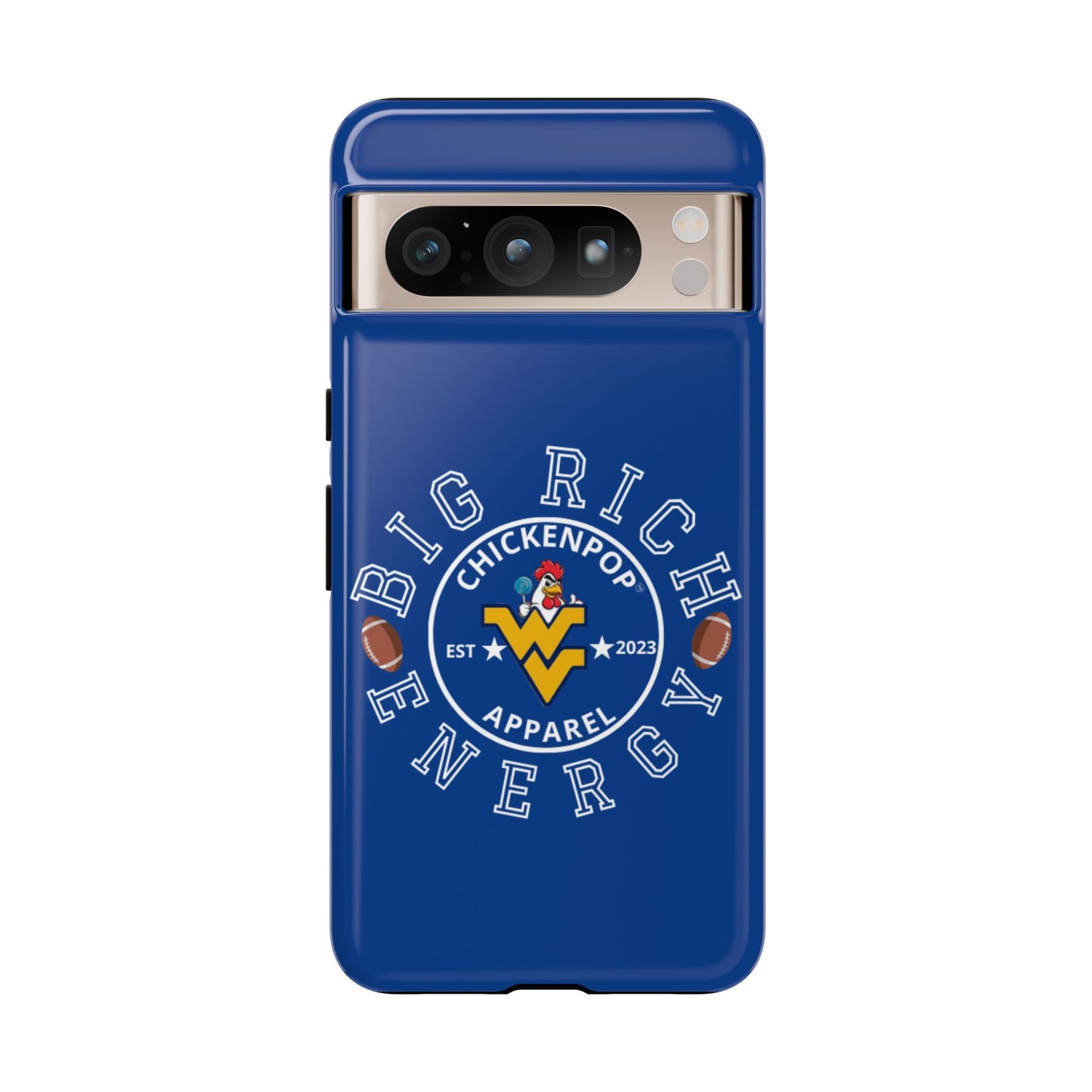 Don’t Be A Devries Funny Chicken Phone Case – Durable Dual-Layer Protection for iPhone, Samsung, Pixel – Matte or Glossy Finish Blue