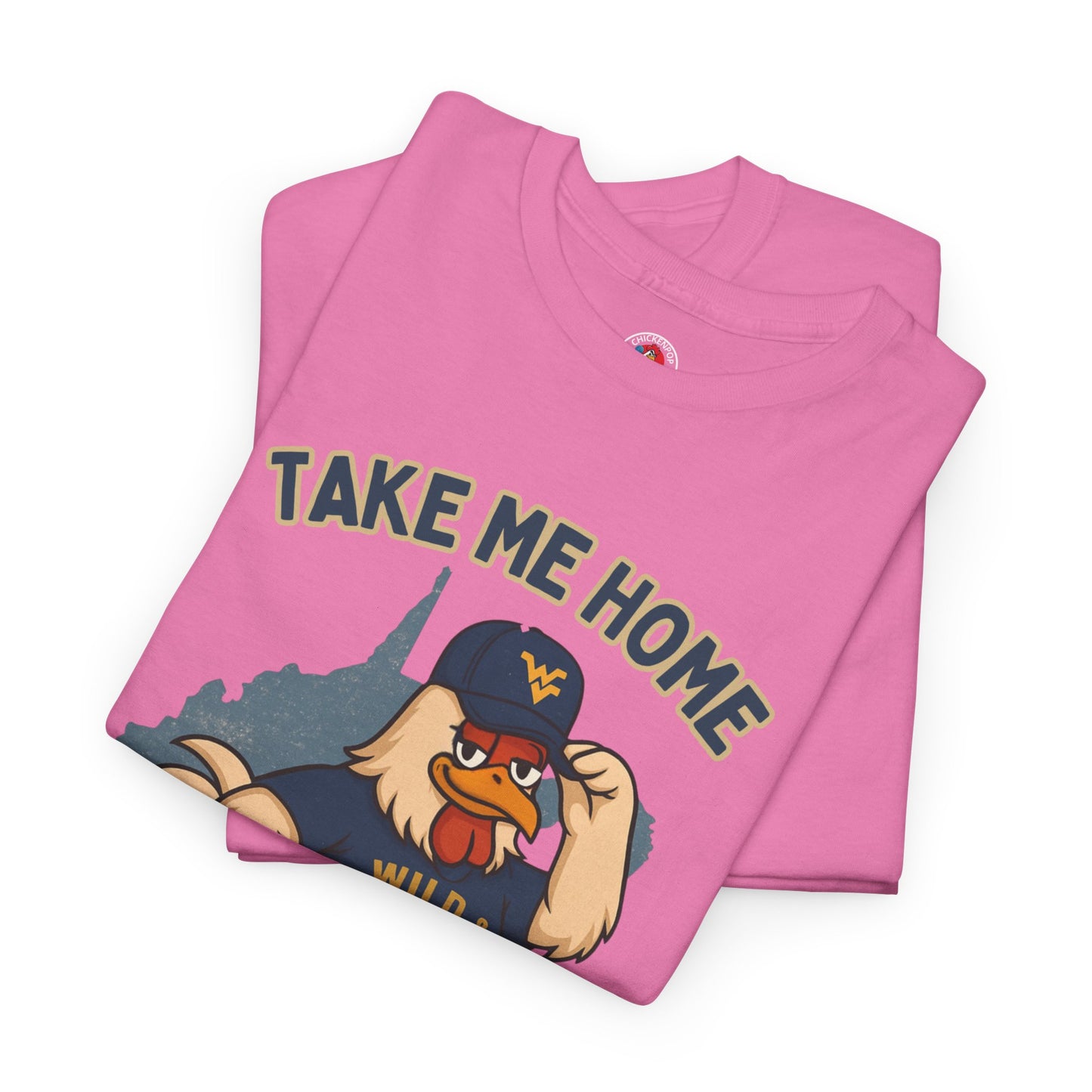 Take Me Home Country Roads WV Coop Daddy Tee – Funny West Virginia Rooster Shirt