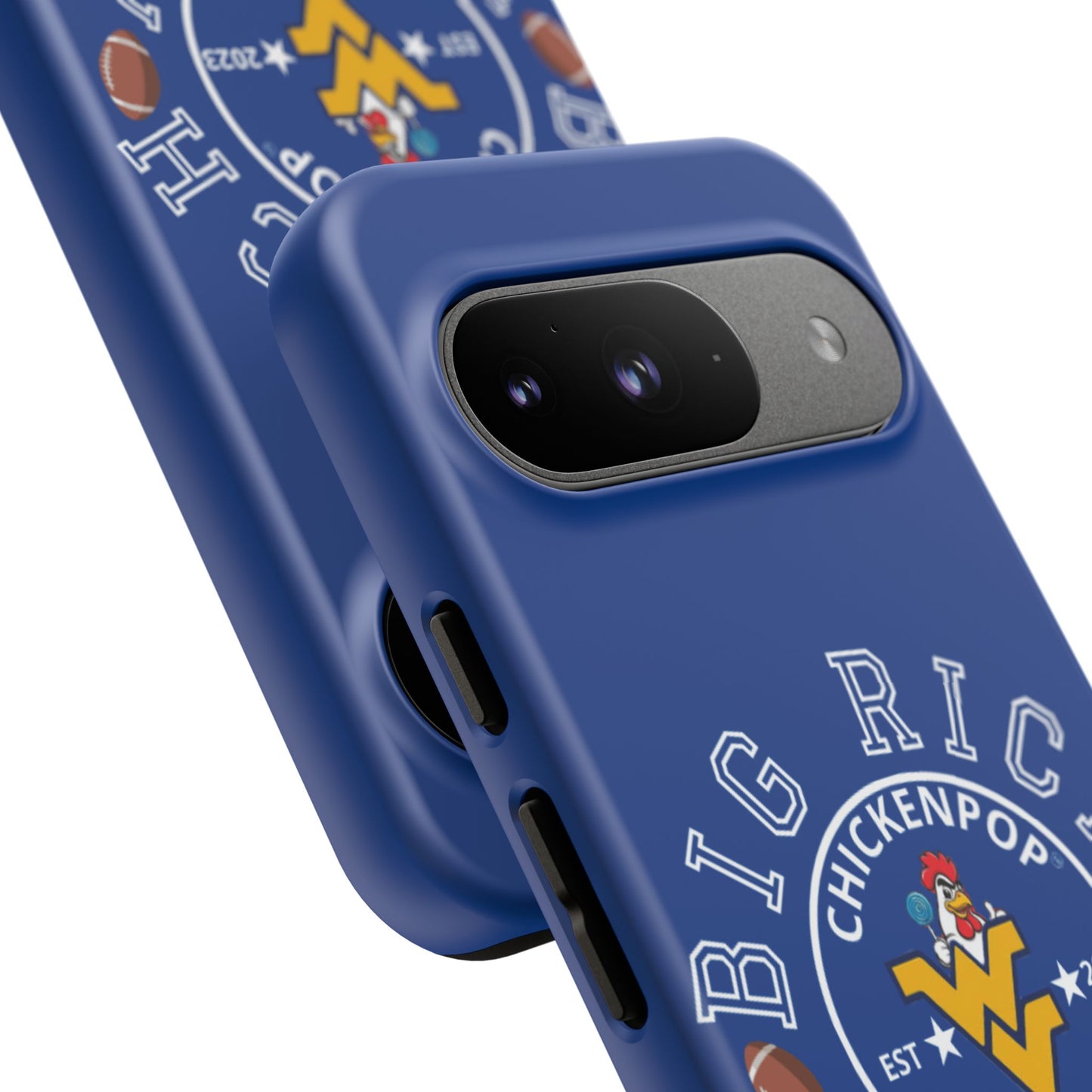 Don’t Be A Devries Funny Chicken Phone Case – Durable Dual-Layer Protection for iPhone, Samsung, Pixel – Matte or Glossy Finish Blue