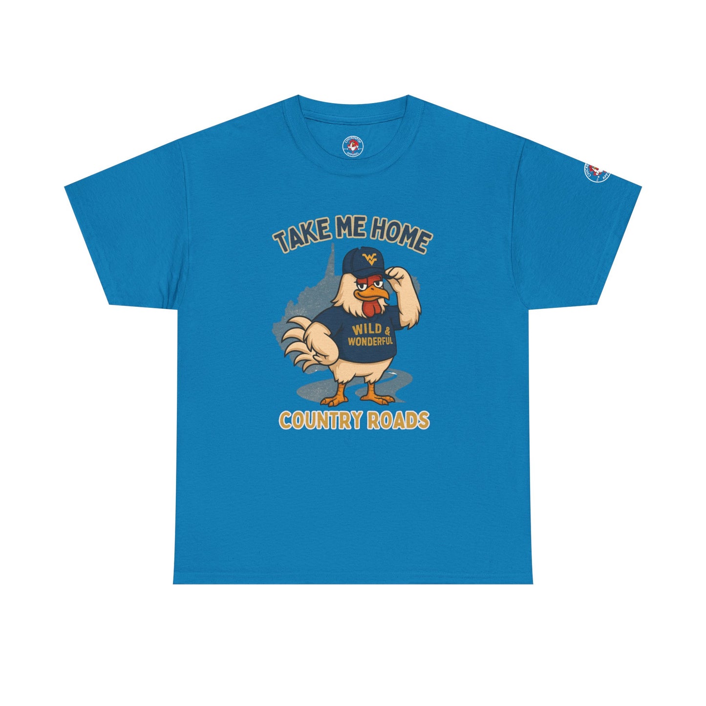 Take Me Home Country Roads WV Coop Daddy Tee – Funny West Virginia Rooster Shirt