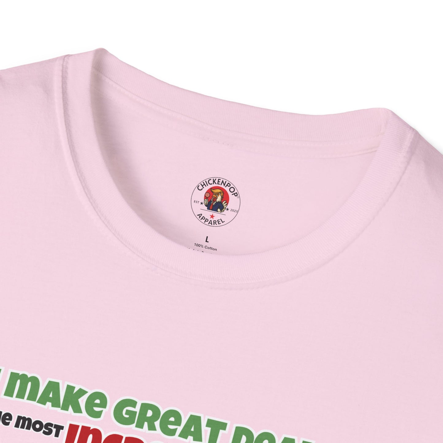 Cock-a-Doodle-Don “Like a Genius” Money Deal Rooster Tee – Funny Political Satire Shirt | ChickenPop Apparel Co.