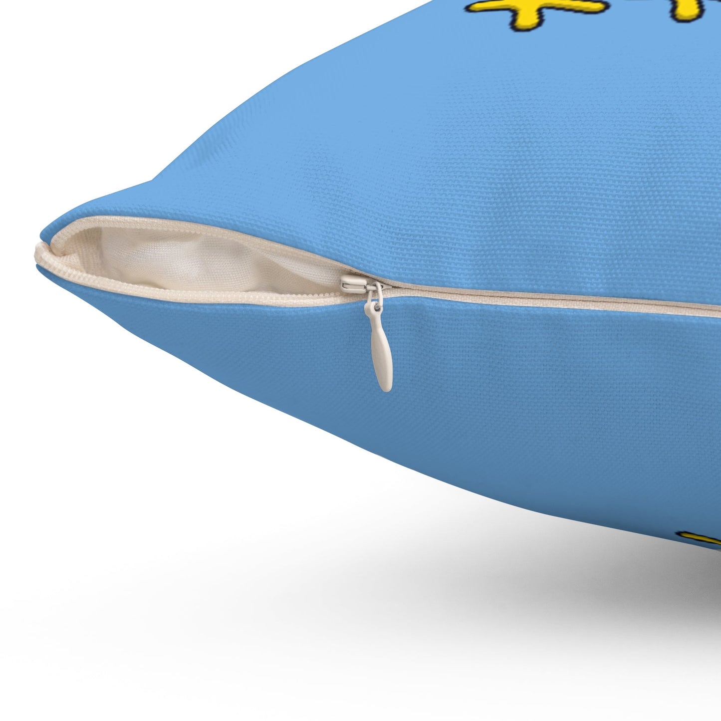 Dirty Mind Emoji Chick Spun Polyester Square Pillow
