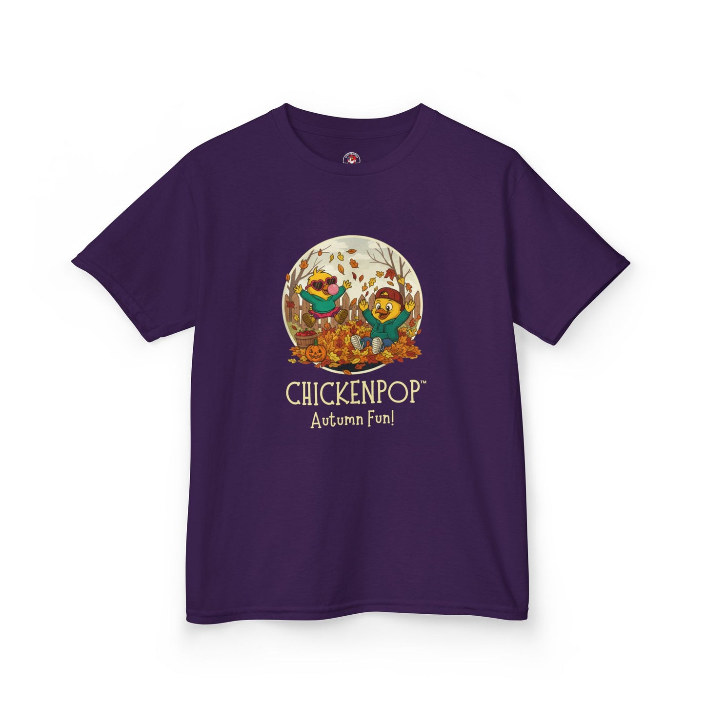 Kids Tee - Lil’ Cluckers 'Autumn Fun' ChickenPop Shirt