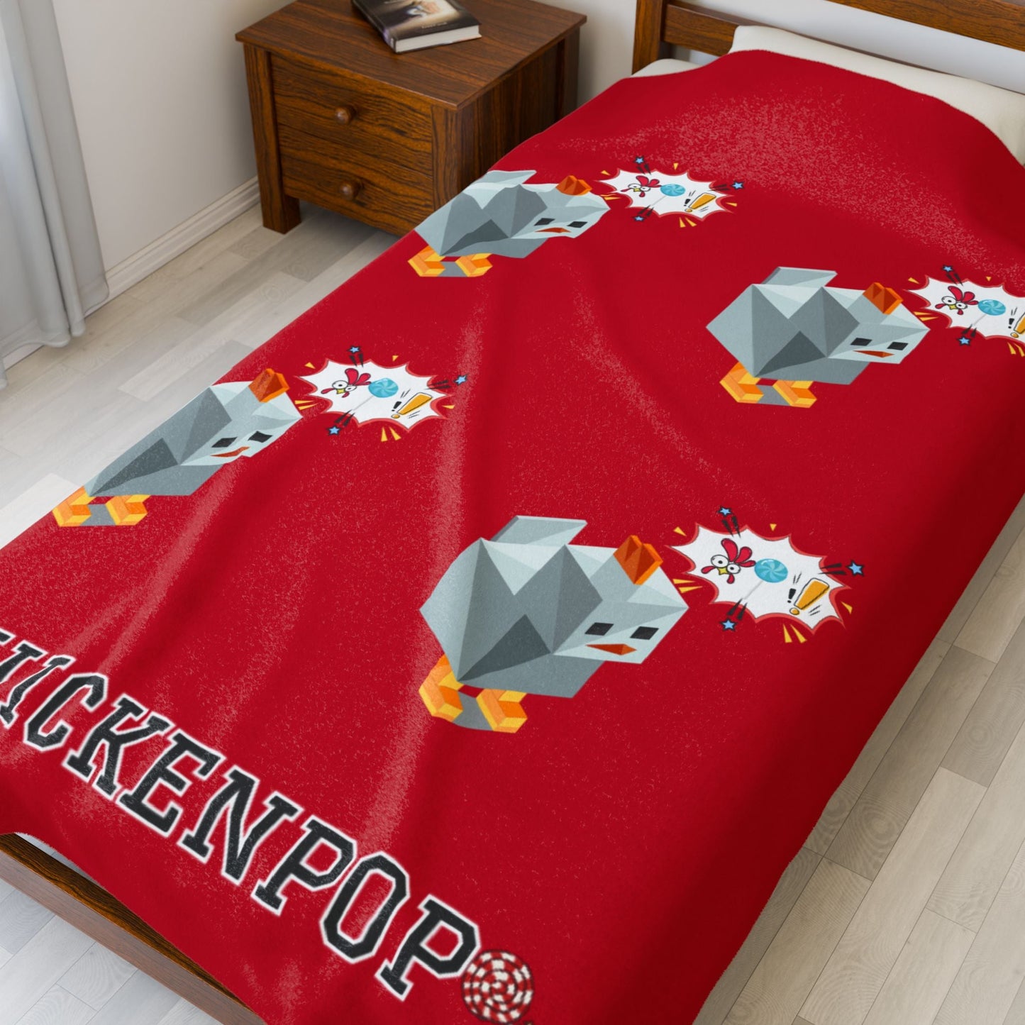 Roblox Chick Velveteen Plush Blanket Red