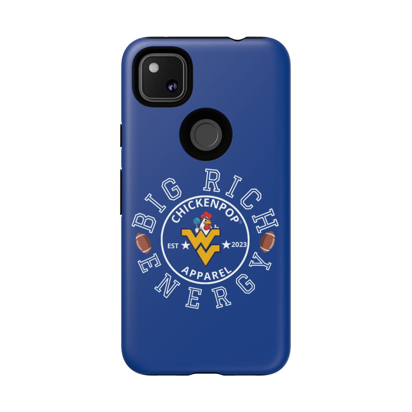 Don’t Be A Devries Funny Chicken Phone Case – Durable Dual-Layer Protection for iPhone, Samsung, Pixel – Matte or Glossy Finish Blue