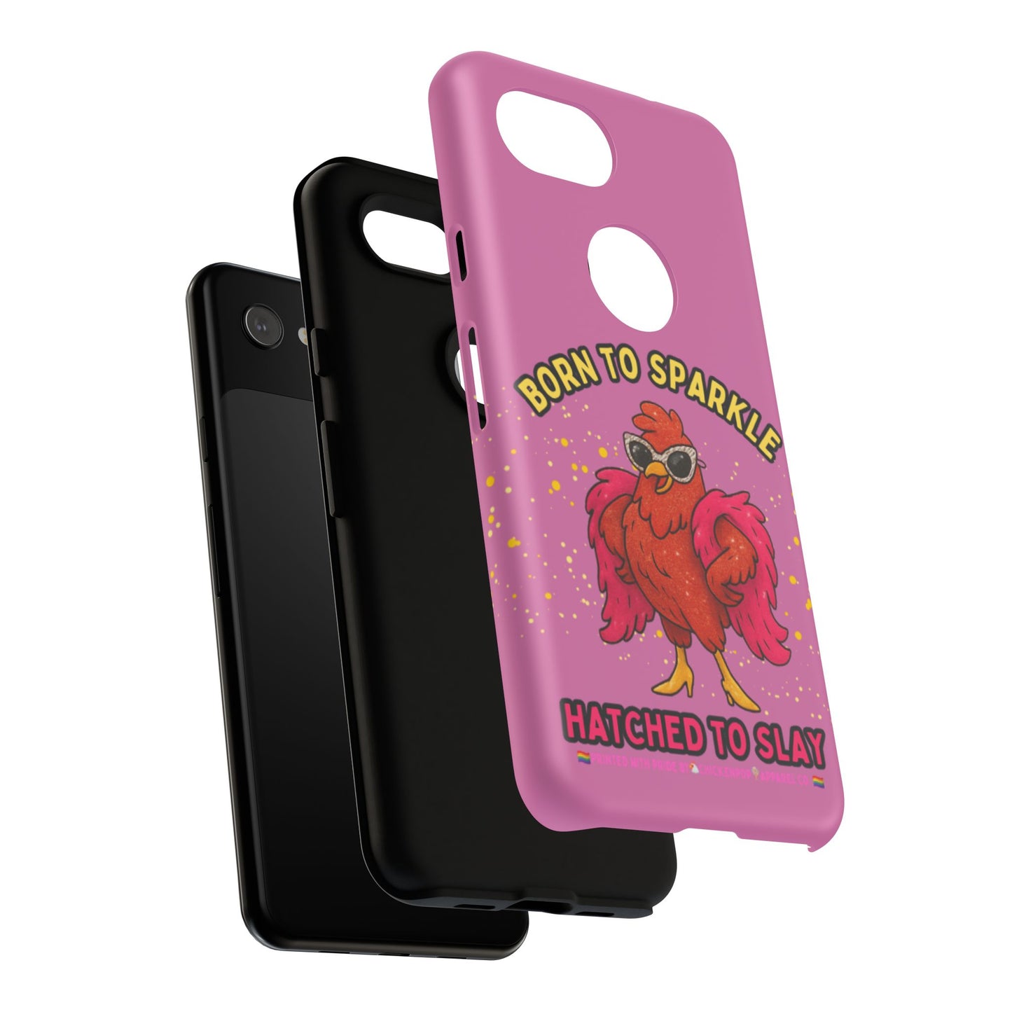 Phone Case - Born to Sparkle Hatched to Slay Logo Design