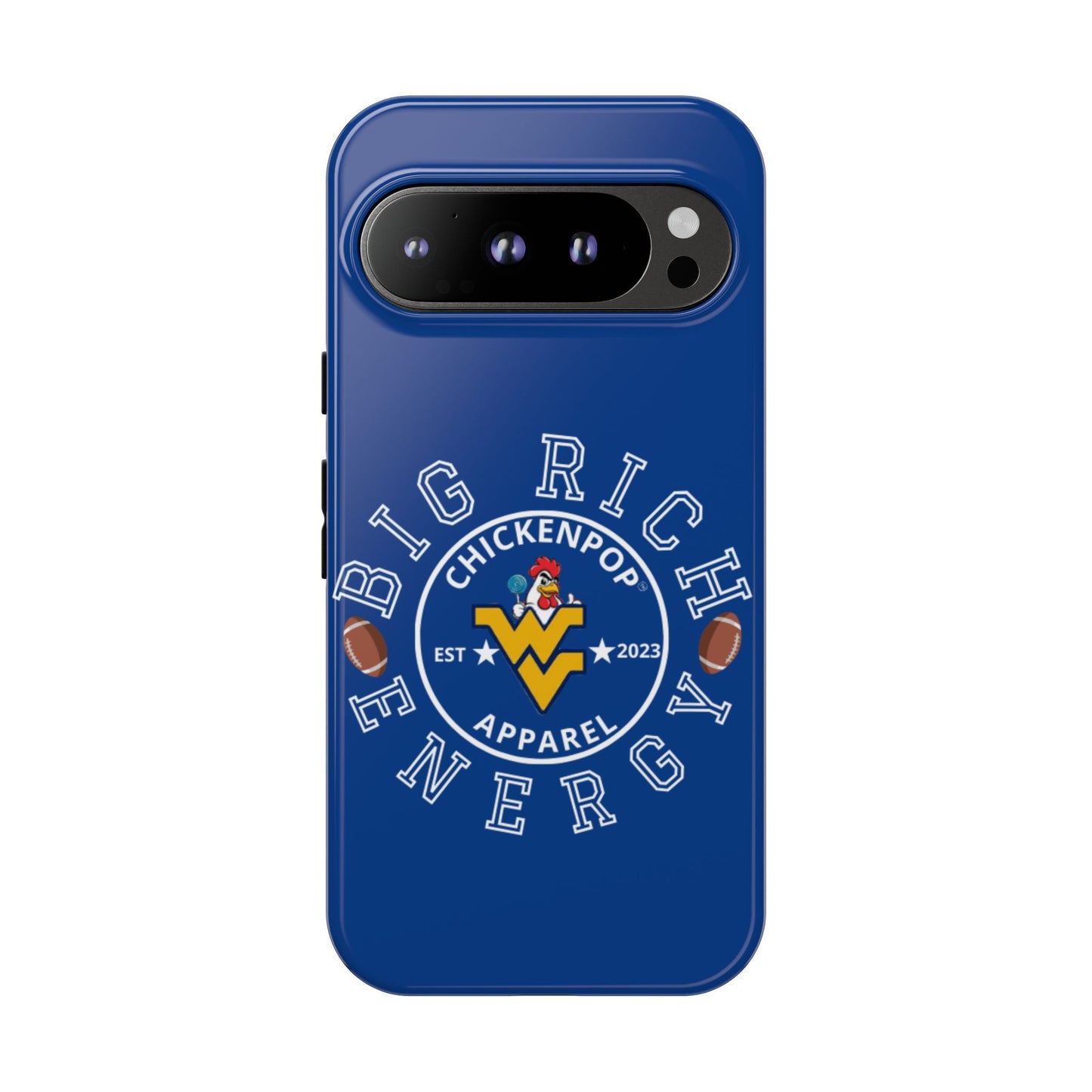Don’t Be A Devries Funny Chicken Phone Case – Durable Dual-Layer Protection for iPhone, Samsung, Pixel – Matte or Glossy Finish Blue