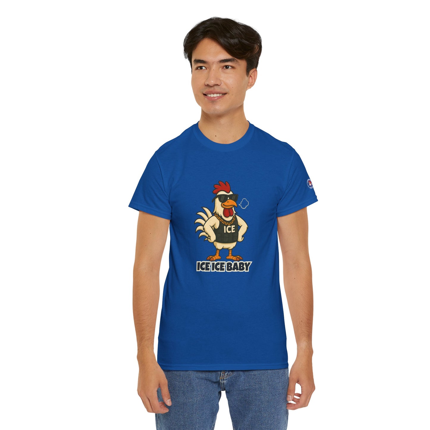 Ice Ice Baby Part 2 Funny Chicken T-Shirt – Cool Rooster Graphic Tee | Unisex Retro Hip-Hop Style