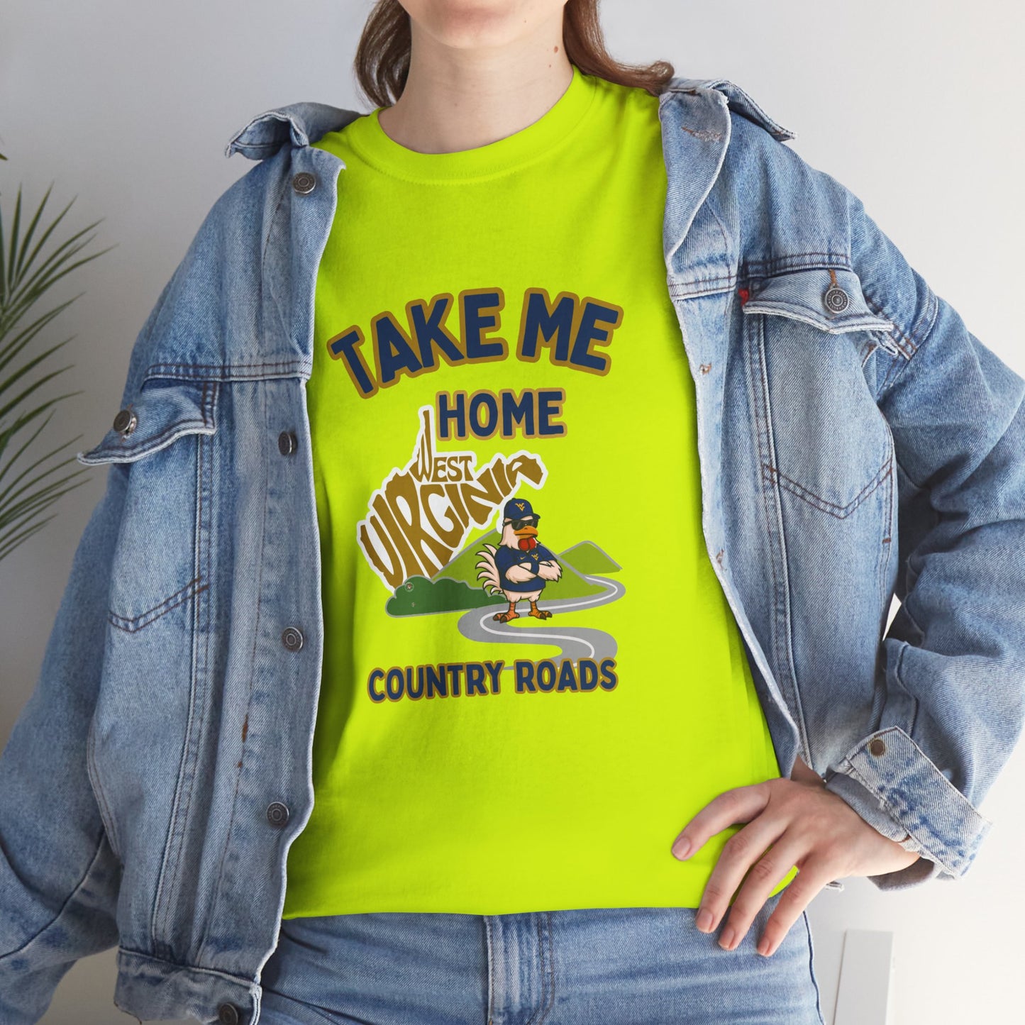 Take Me Home Country Roads WV Coop Daddy Tee – Funny West Virginia Rooster Shirt