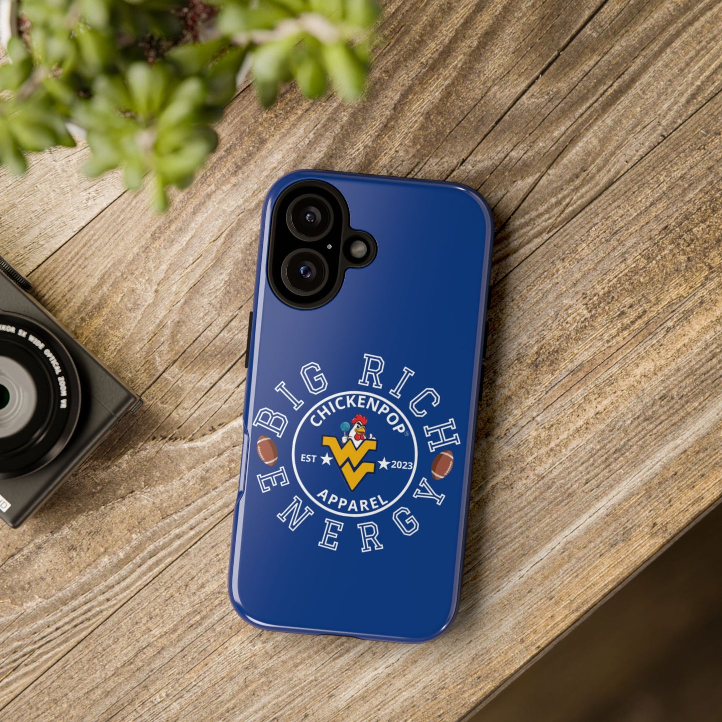 Don’t Be A Devries Funny Chicken Phone Case – Durable Dual-Layer Protection for iPhone, Samsung, Pixel – Matte or Glossy Finish Blue