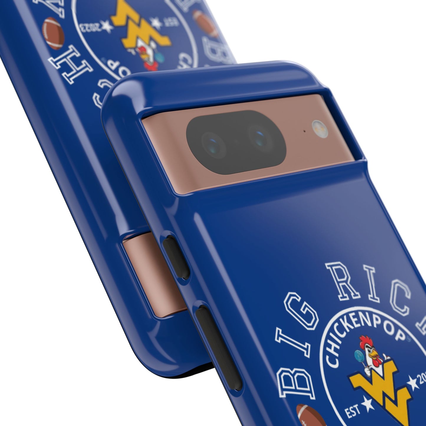 Don’t Be A Devries Funny Chicken Phone Case – Durable Dual-Layer Protection for iPhone, Samsung, Pixel – Matte or Glossy Finish Blue