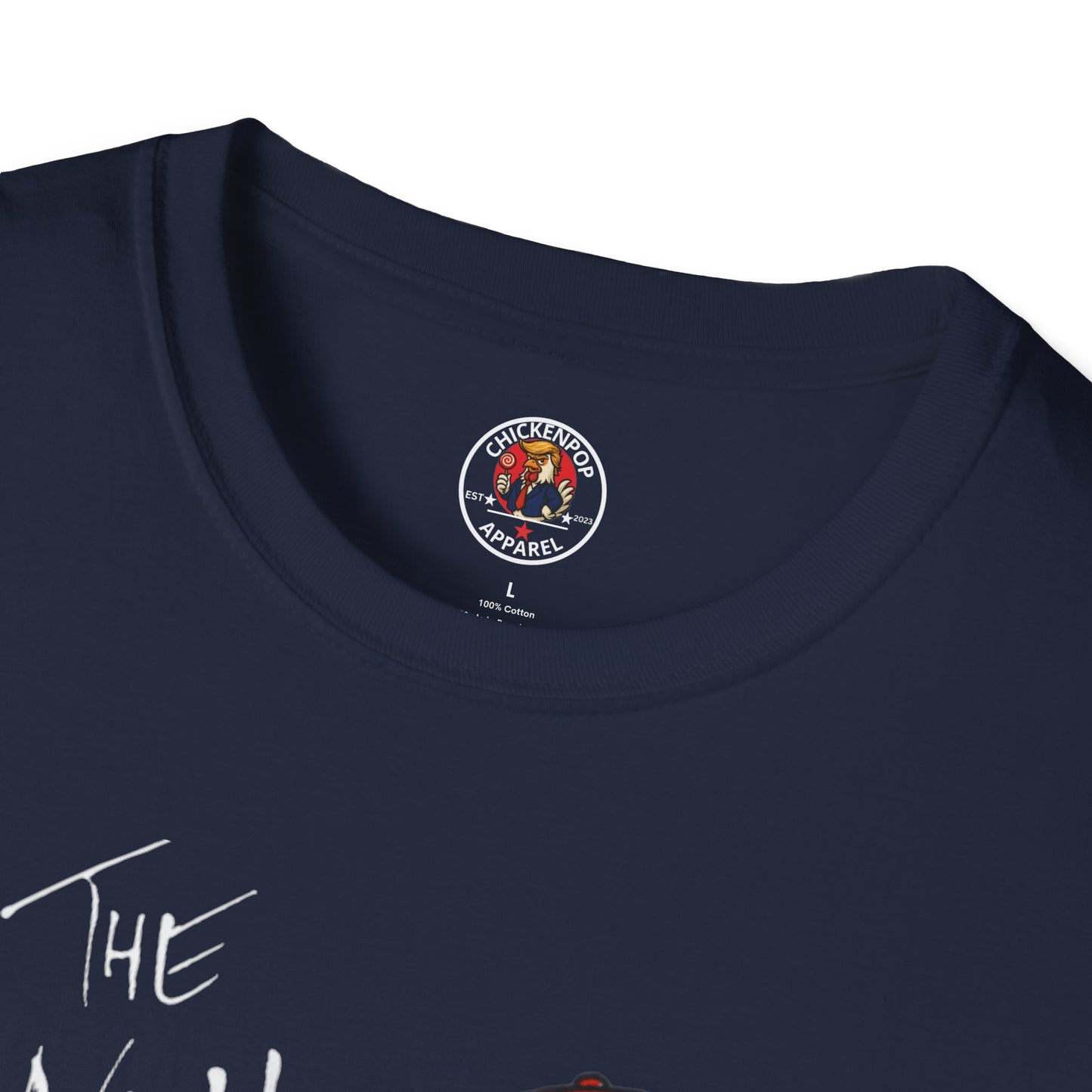 Another Chick Thru The Wall | Funny Political Chicken Graphic Tee – Cock-a-Doodle-Don Collection