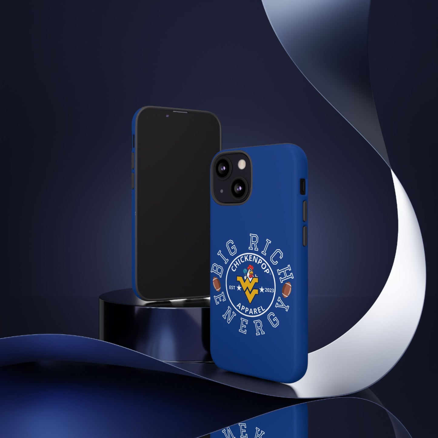 Don’t Be A Devries Funny Chicken Phone Case – Durable Dual-Layer Protection for iPhone, Samsung, Pixel – Matte or Glossy Finish Blue