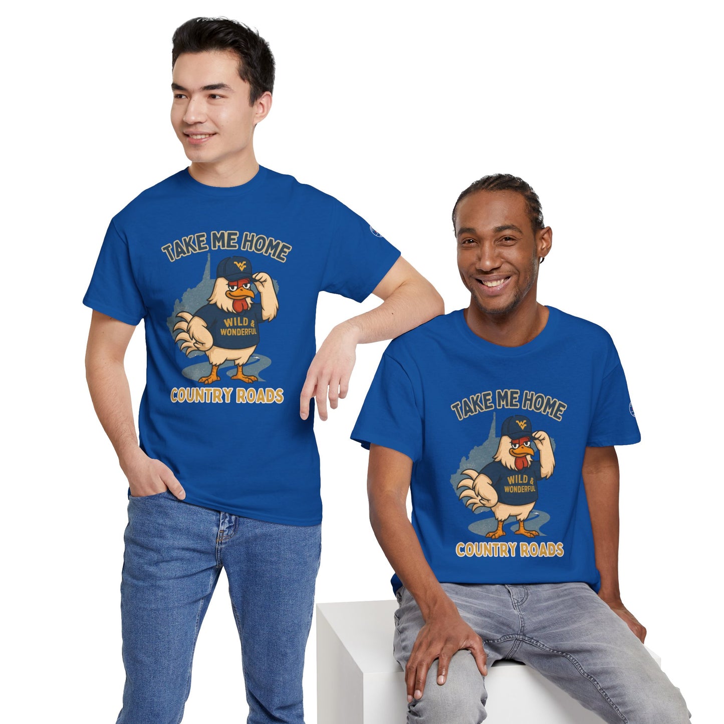 Take Me Home Country Roads WV Coop Daddy Tee – Funny West Virginia Rooster Shirt