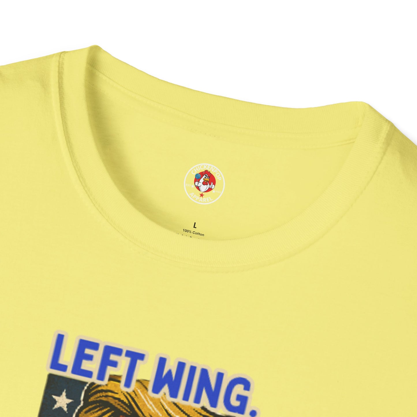 Cock-a-Doodle-Don "Left Wing. Right Wing. Same Coop." Political Satire Tee – Unisex Graphic T-Shirt