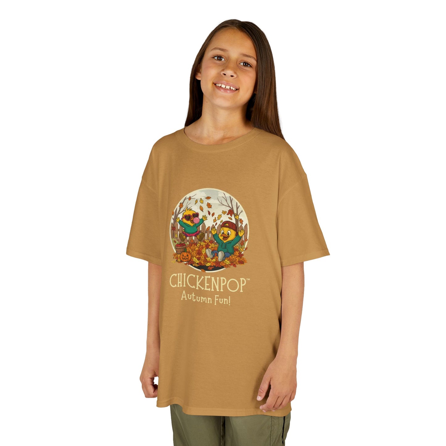 Kids Tee - Lil’ Cluckers 'Autumn Fun' ChickenPop Shirt