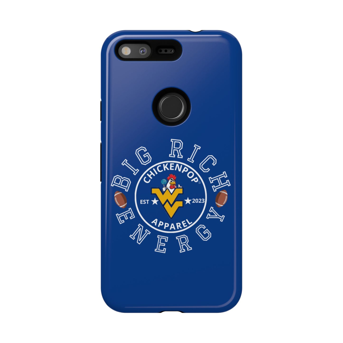 Don’t Be A Devries Funny Chicken Phone Case – Durable Dual-Layer Protection for iPhone, Samsung, Pixel – Matte or Glossy Finish Blue