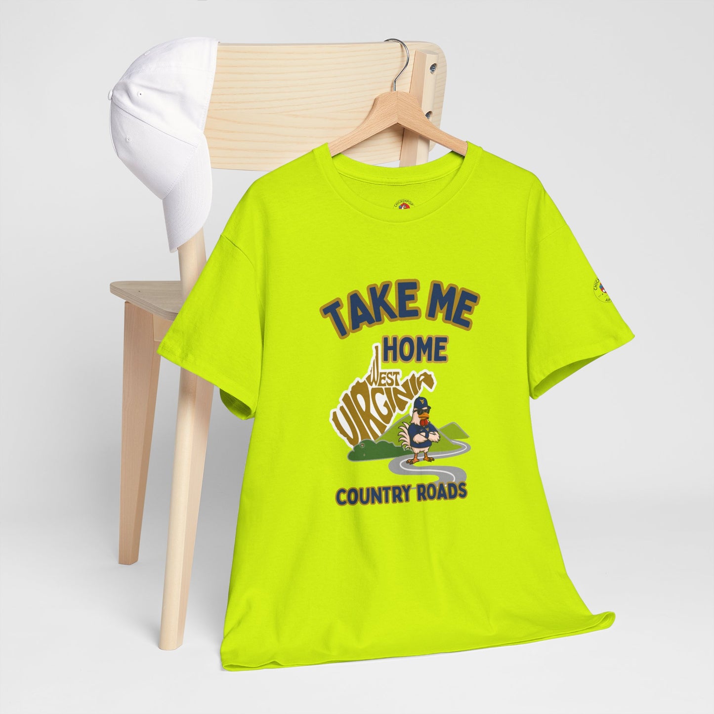 Take Me Home Country Roads WV Coop Daddy Tee – Funny West Virginia Rooster Shirt