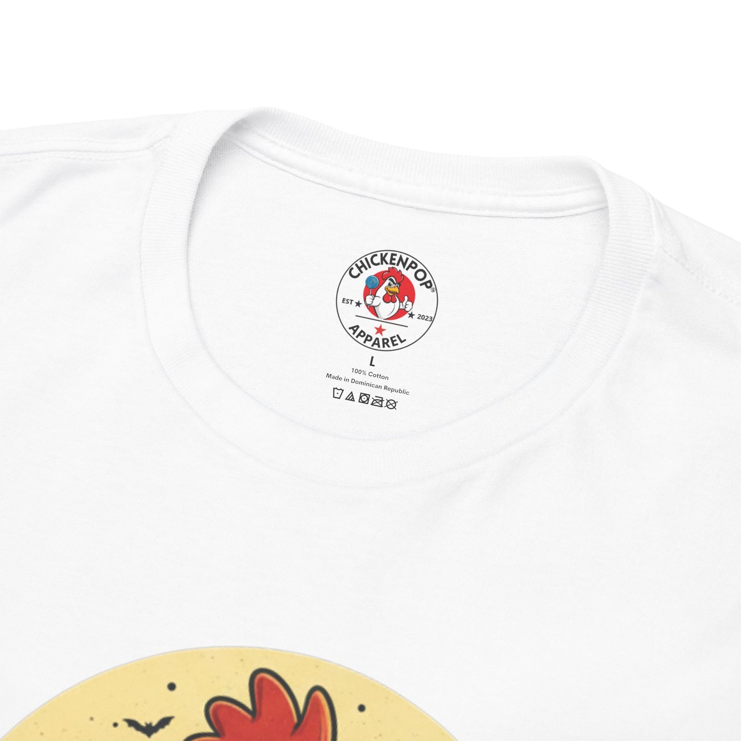 ChickenPop Sucker For a Pop Vampire Rooster Halloween T-Shirt – Funny Spooky Graphic Tee for Fall & Costume Season
