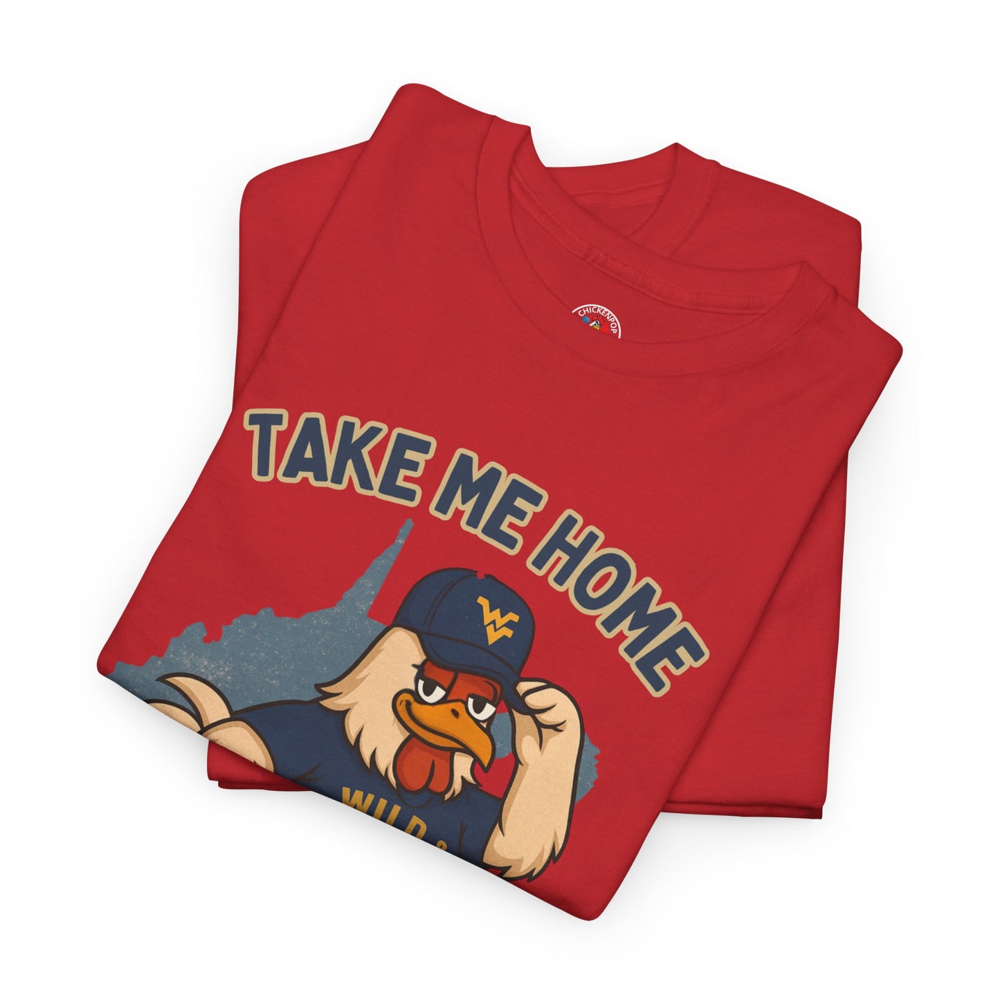 Take Me Home Country Roads WV Coop Daddy Tee – Funny West Virginia Rooster Shirt