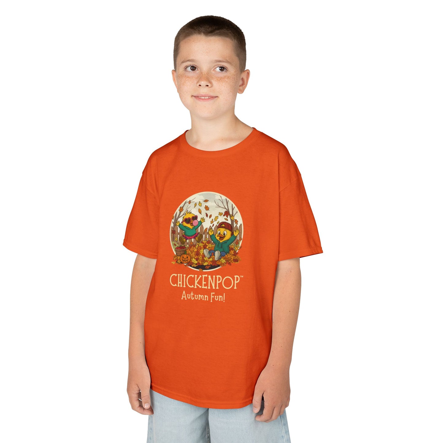 Kids Tee - Lil’ Cluckers 'Autumn Fun' ChickenPop Shirt