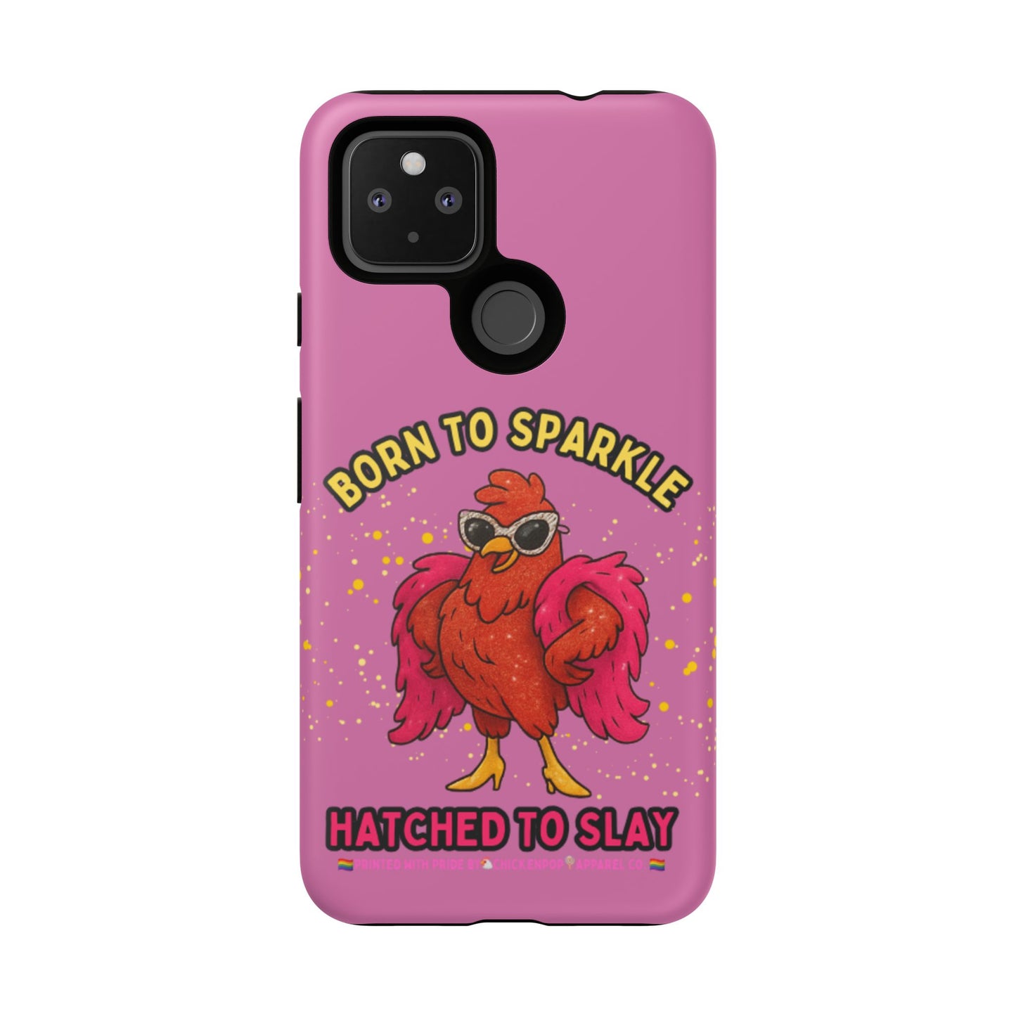 Phone Case - Born to Sparkle Hatched to Slay Logo Design