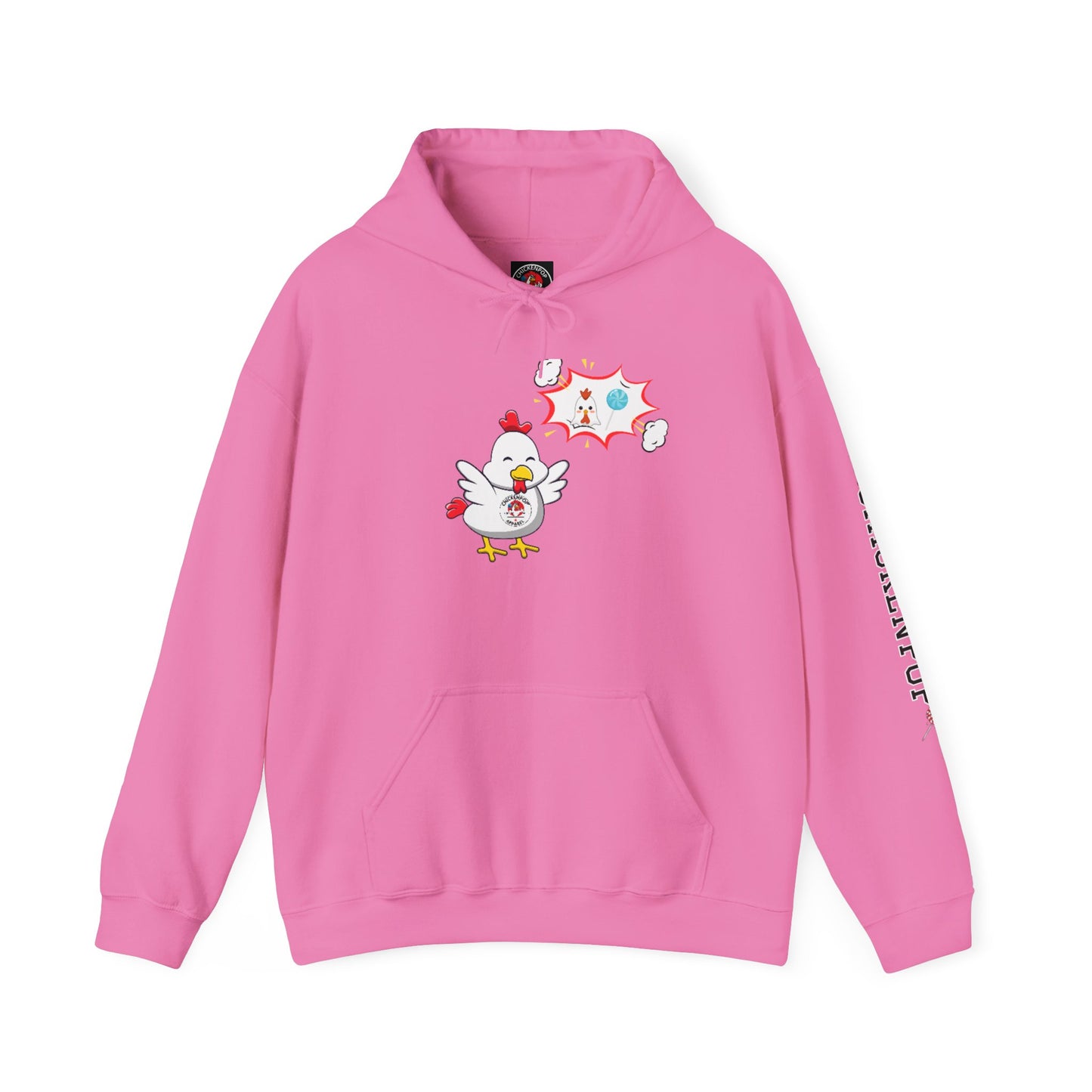 Dirty Mind Emoji Hoodie UNISEX - ChickenPop Arm Logo Edition
