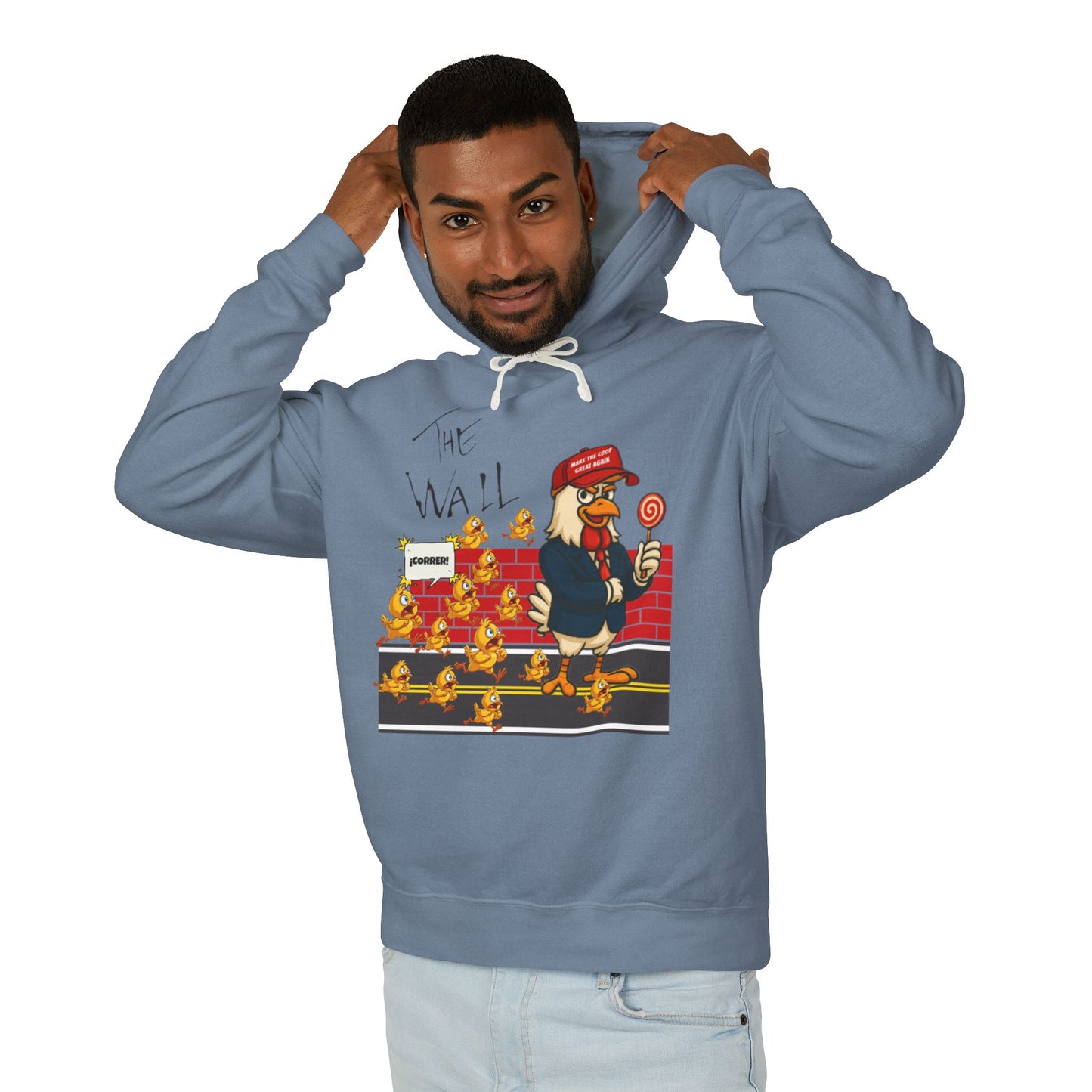 Another Chick Thru The Wall Hoodie – Bold Graphic Pullover with Relaxed Fit | Unisex Streetwear