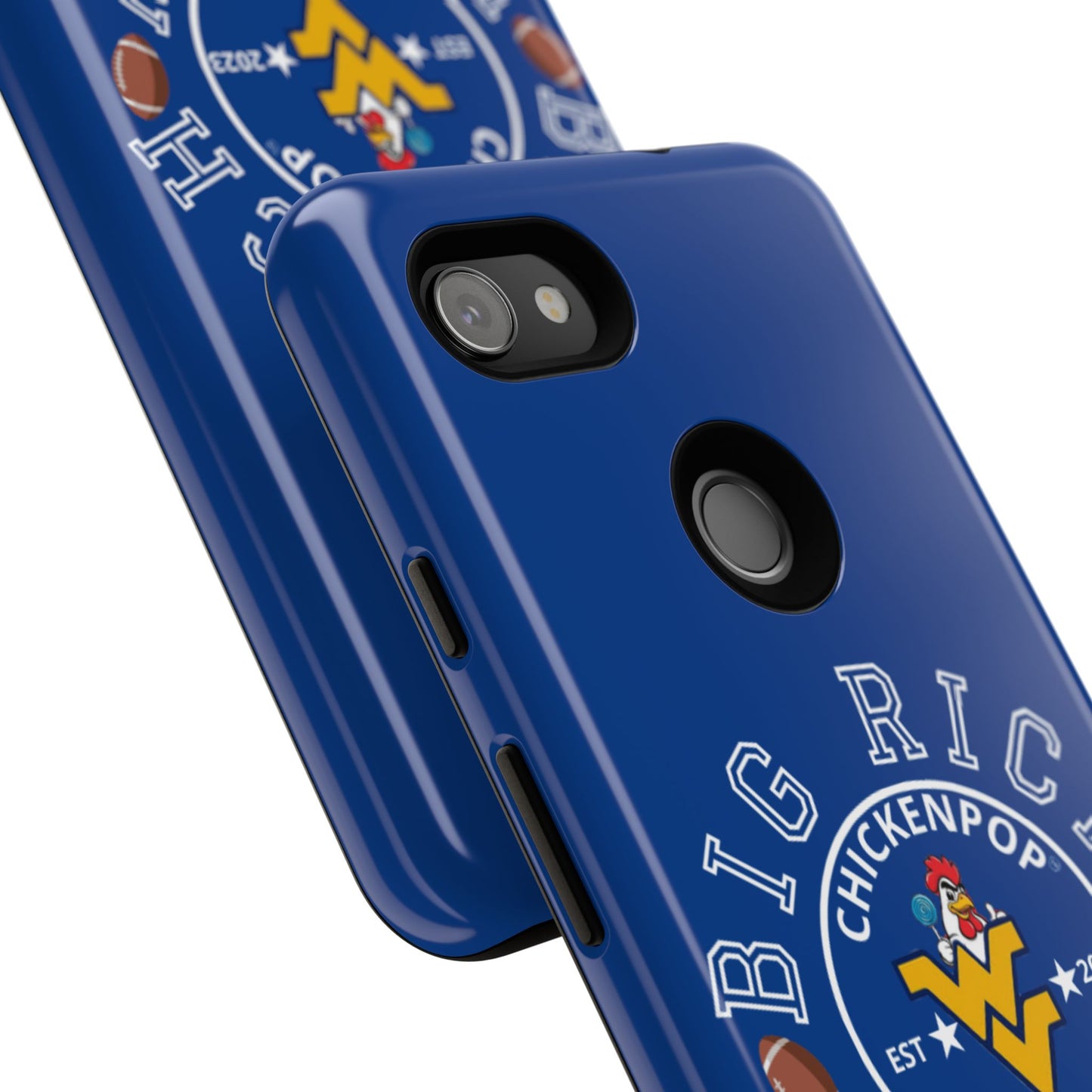 Don’t Be A Devries Funny Chicken Phone Case – Durable Dual-Layer Protection for iPhone, Samsung, Pixel – Matte or Glossy Finish Blue