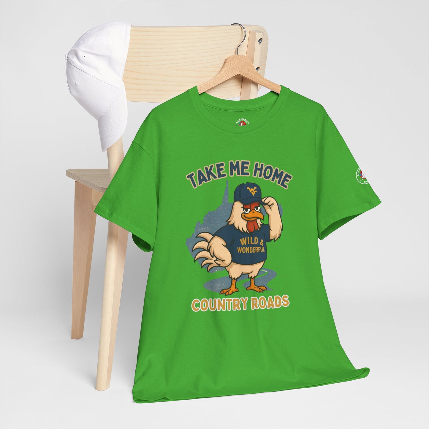 Take Me Home Country Roads WV Coop Daddy Tee – Funny West Virginia Rooster Shirt