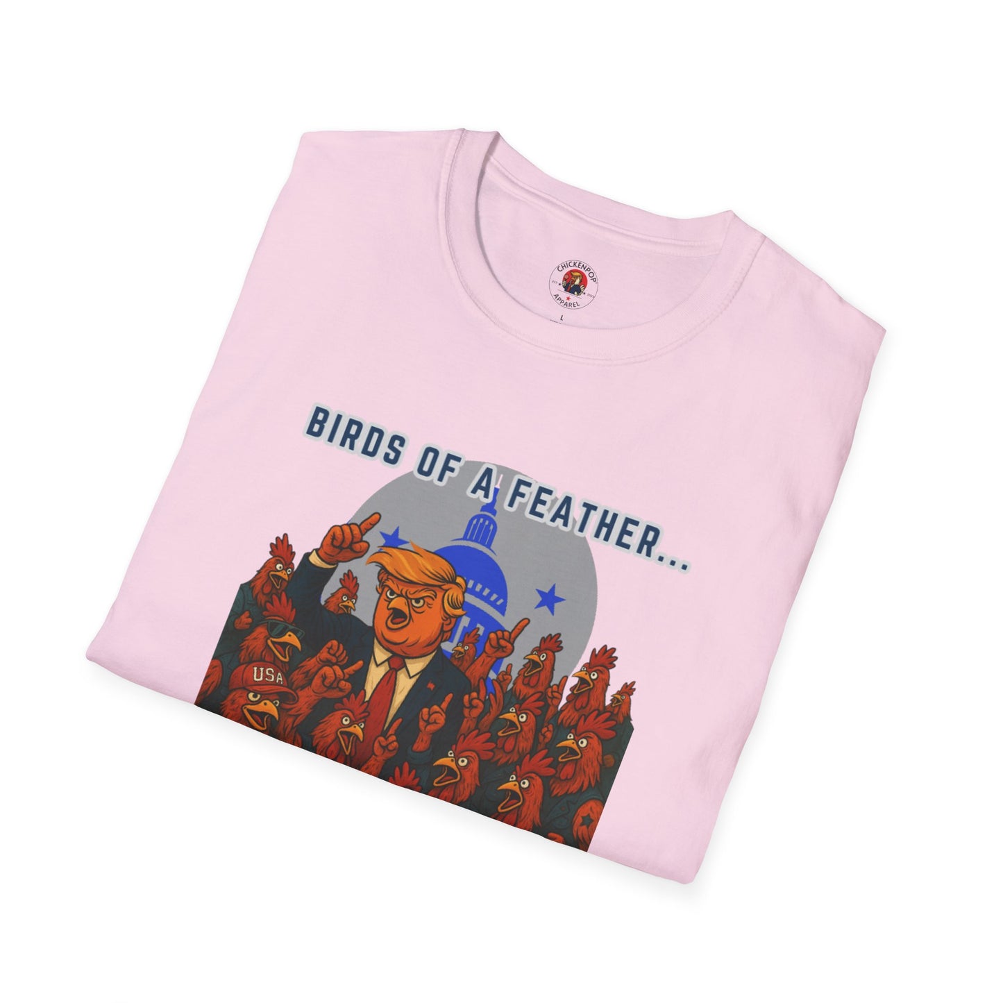 Birds of a Feather Storm Together T-Shirt – Funny Political Satire Tee for Free Thinkers & Rebel Minds