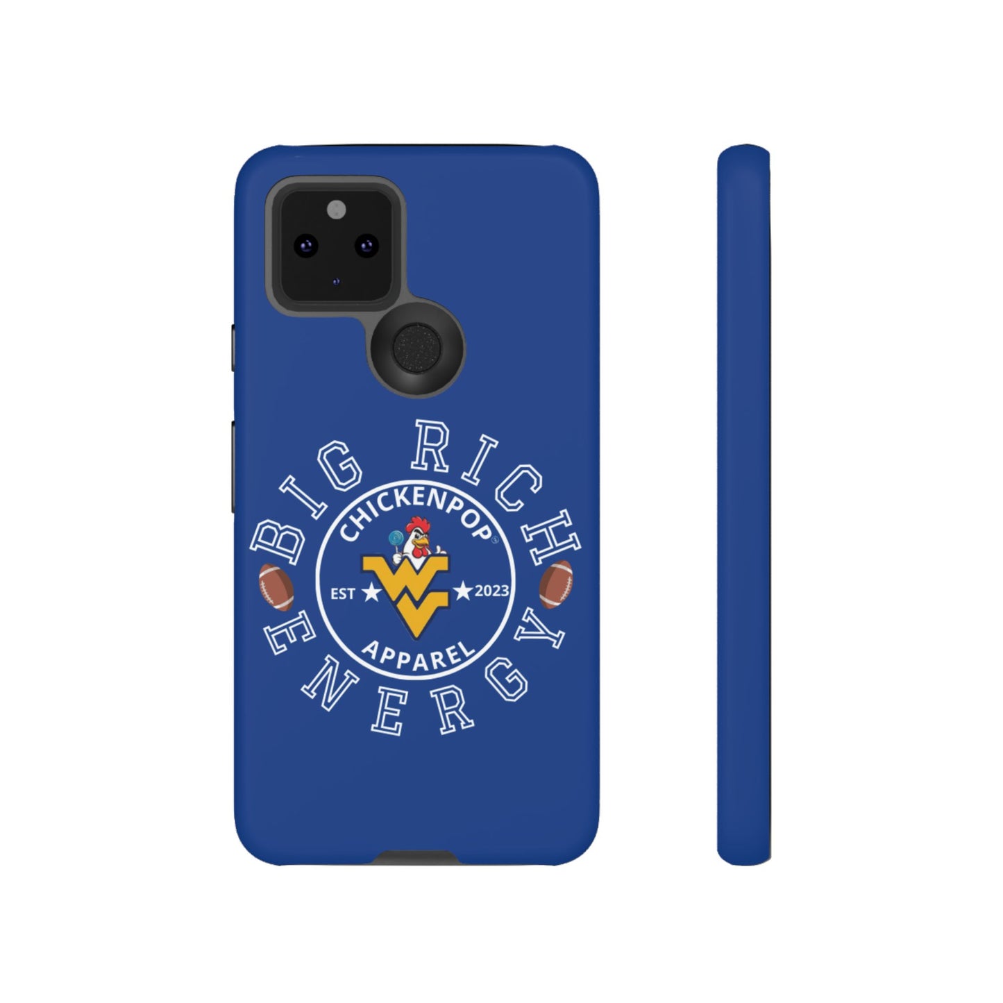 Don’t Be A Devries Funny Chicken Phone Case – Durable Dual-Layer Protection for iPhone, Samsung, Pixel – Matte or Glossy Finish Blue