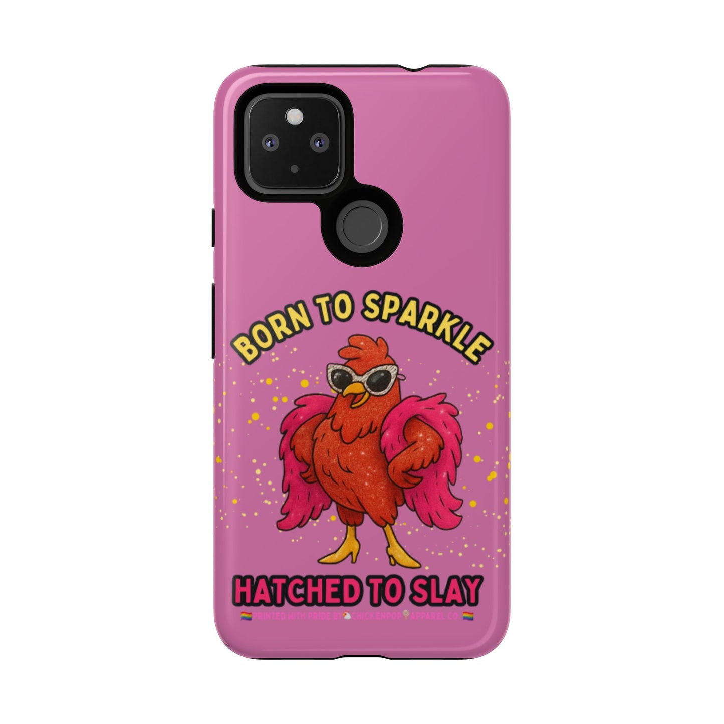 Phone Case - Born to Sparkle Hatched to Slay Logo Design