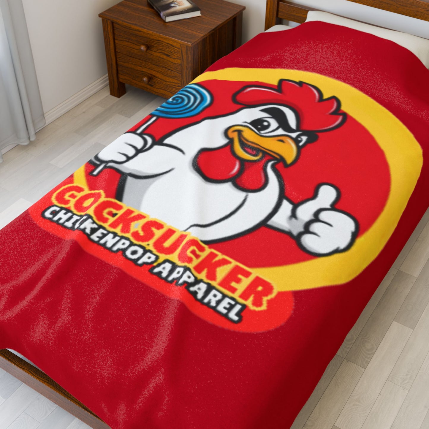 Coop Daddy Signature “Cocksucker” Velveteen Blanket – Cozy Meets Controversial