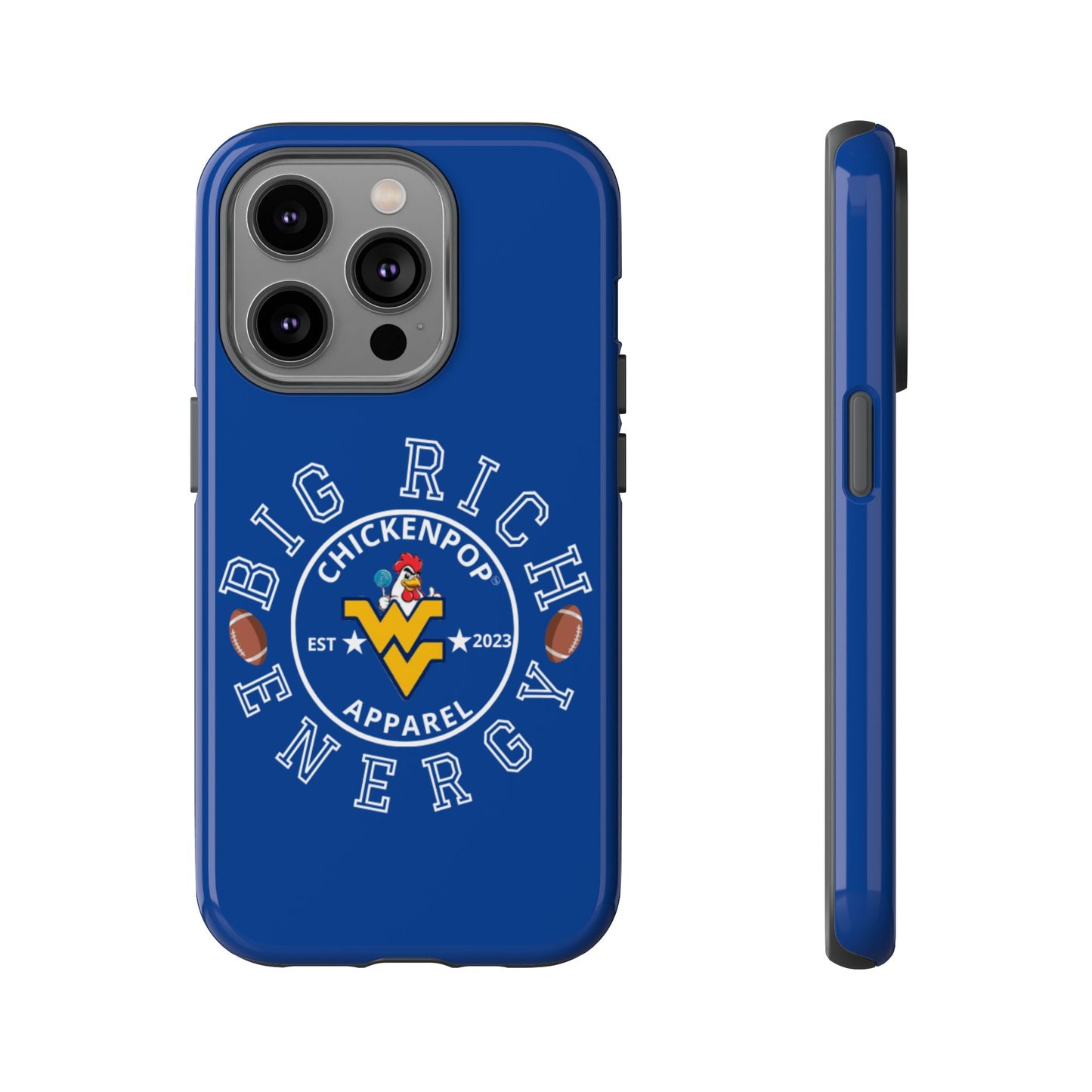 Don’t Be A Devries Funny Chicken Phone Case – Durable Dual-Layer Protection for iPhone, Samsung, Pixel – Matte or Glossy Finish Blue