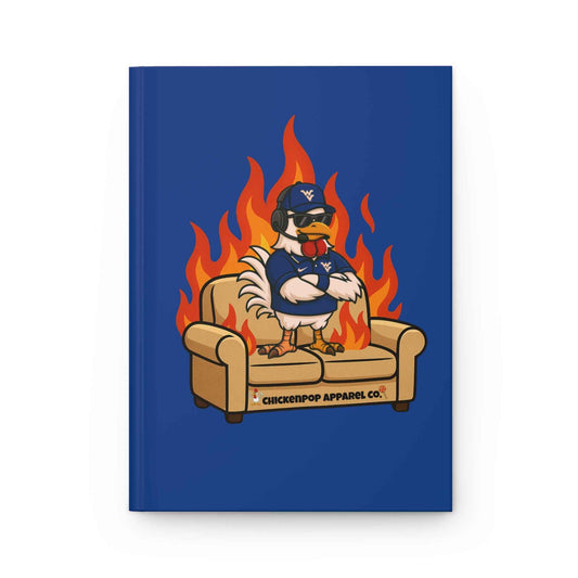 Big Rich Energy βBurninβ Down the Couchβ Hardcover Journal β Funny Rooster Notebook, Bold Attitude Writing Journal