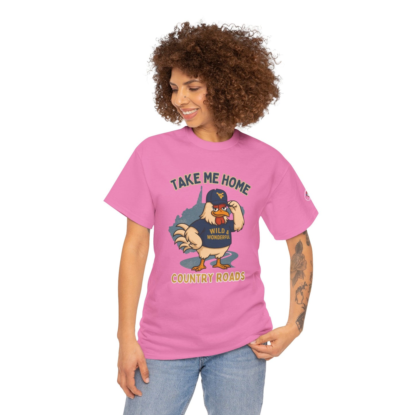 Take Me Home Country Roads WV Coop Daddy Tee – Funny West Virginia Rooster Shirt