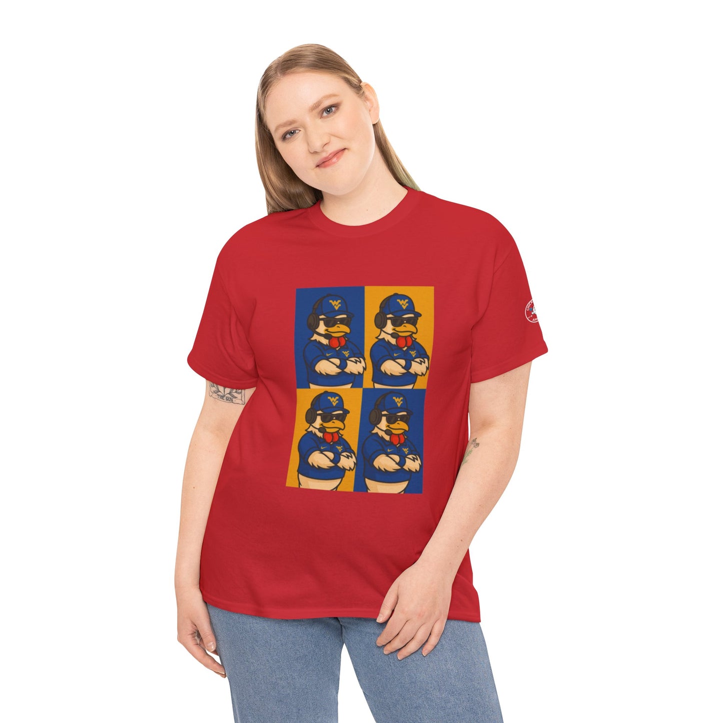 Warhol WVU Coop Daddy T-Shirt – Pop Art Coach Rooster Graphic Tee for Mountaineer Fans FREE SHIPPING