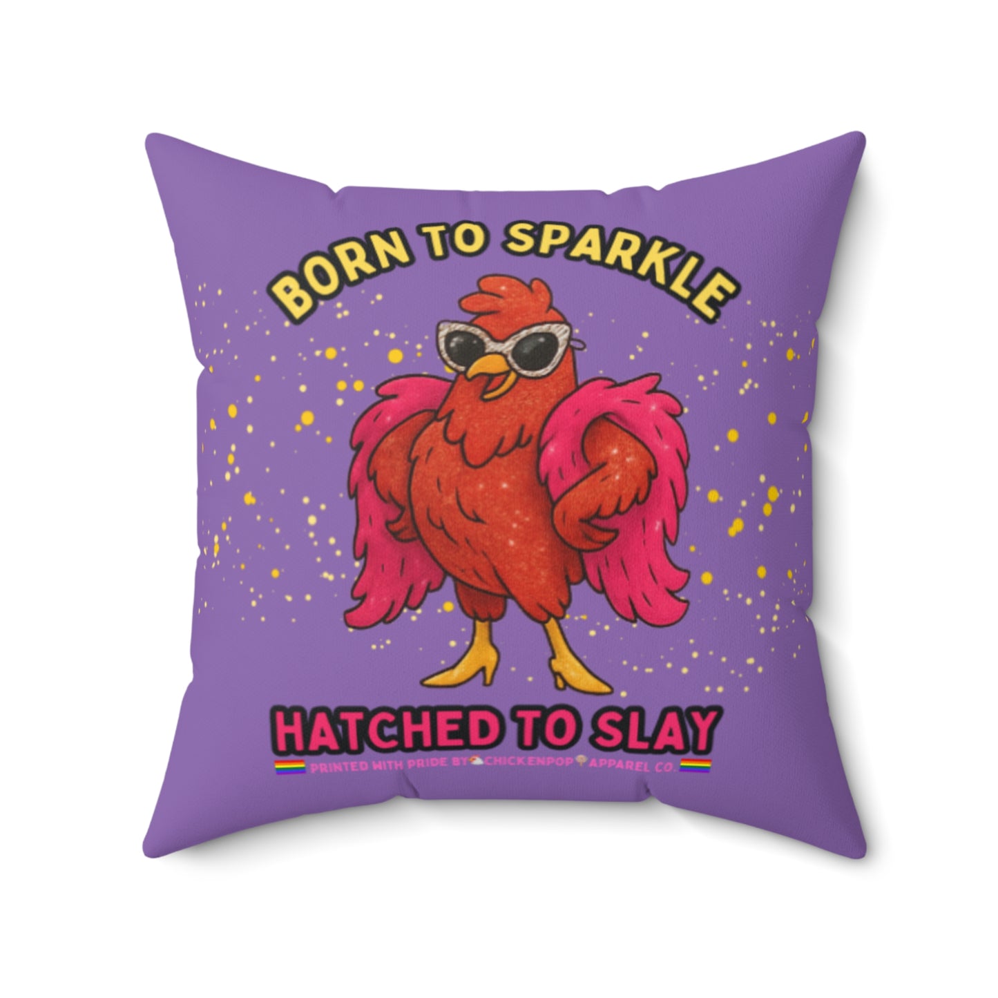 Born to Sparkle Throw Pillow – Slay the Sofa, Glam the Bed