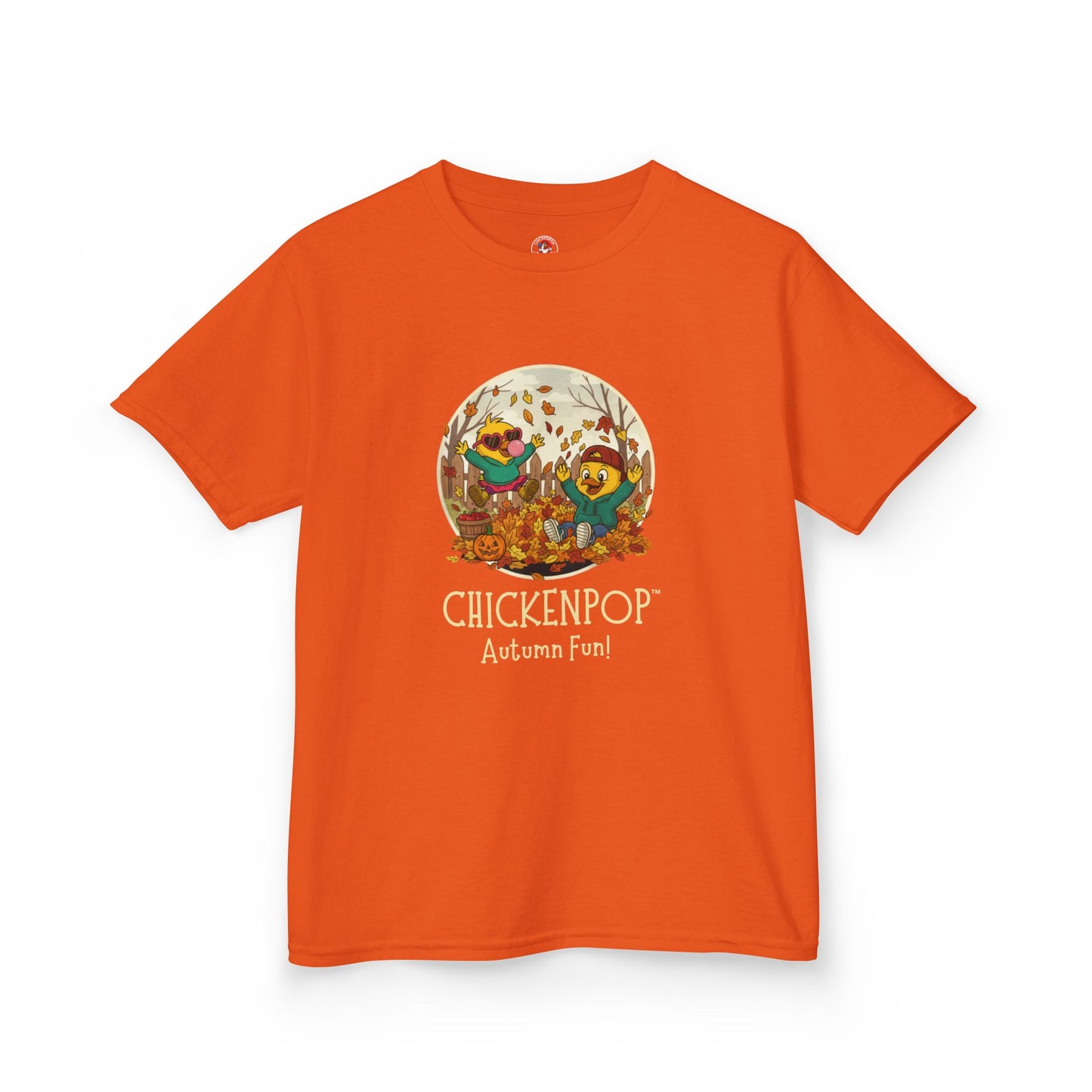 Kids Tee - Lil’ Cluckers 'Autumn Fun' ChickenPop Shirt