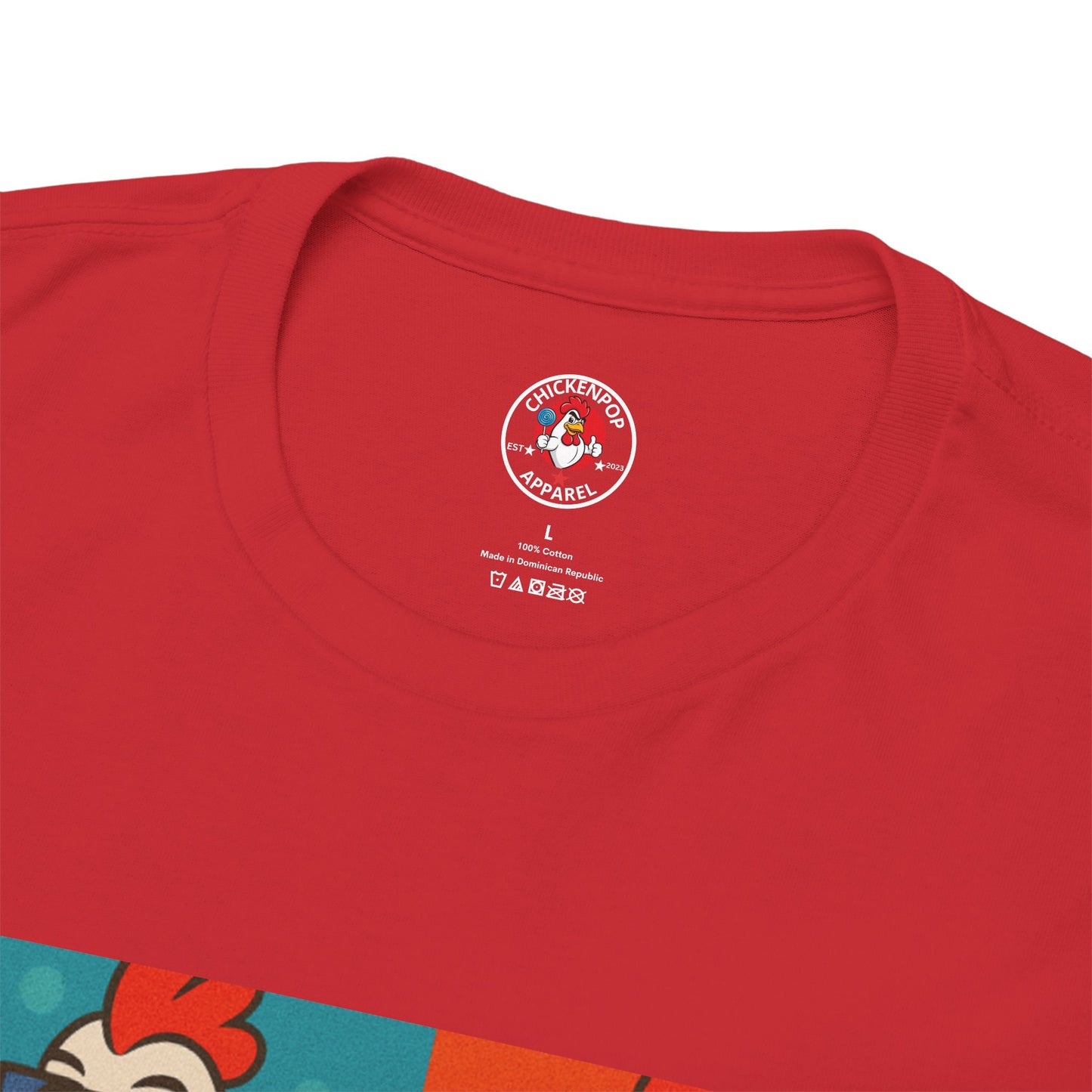 Warhol Pop Art Chicken T-Shirt – Funny Coop Daddy Middle Finger Tee for Bold Style