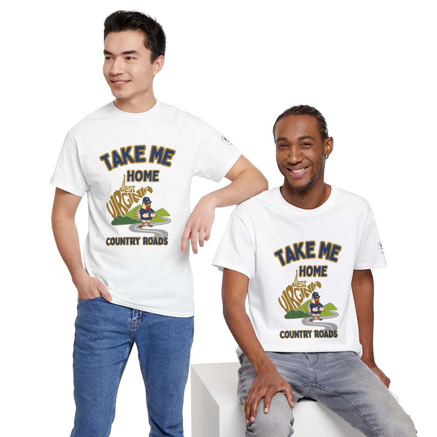 Take Me Home Country Roads WV Coop Daddy Tee – Funny West Virginia Rooster Shirt