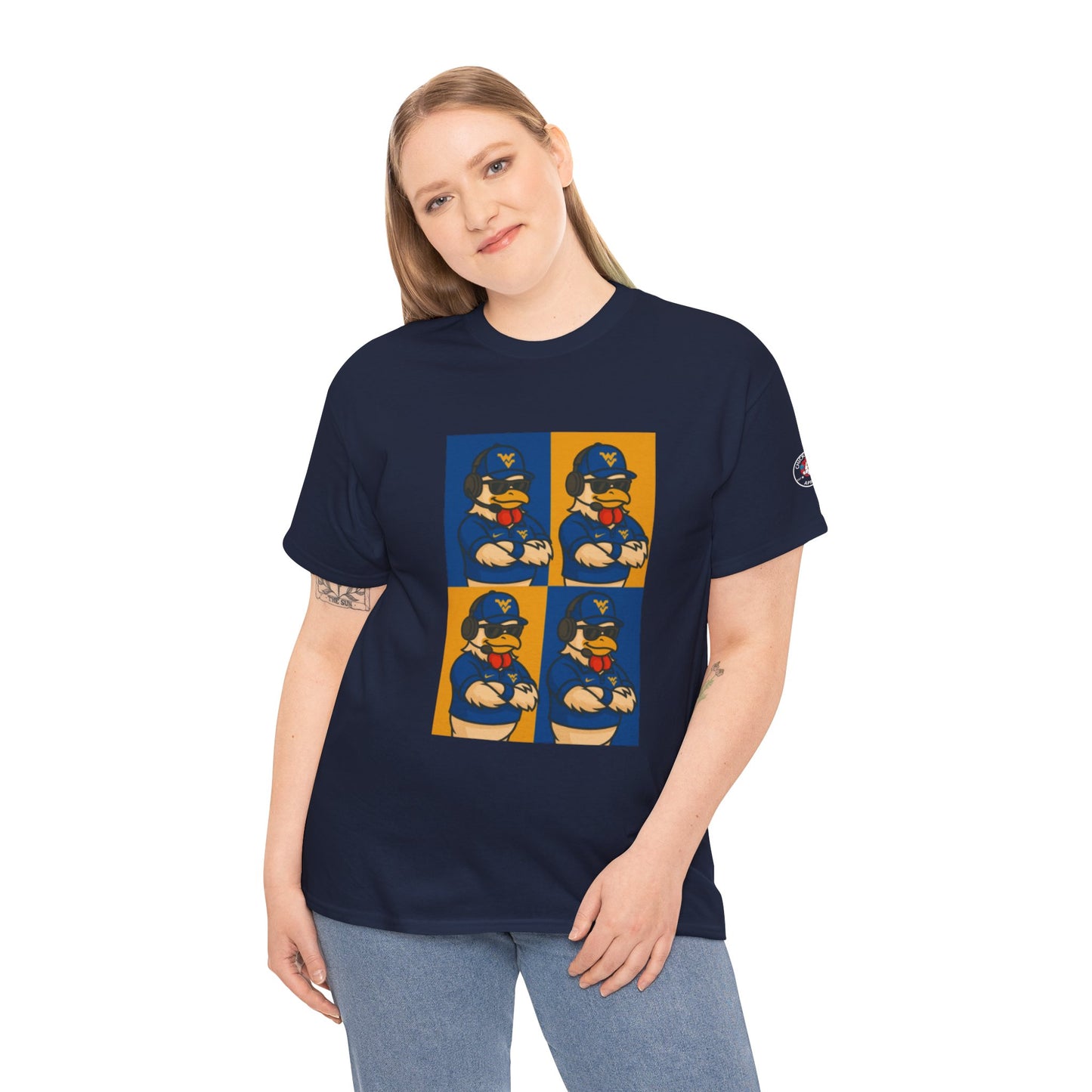 Warhol WVU Coop Daddy T-Shirt – Pop Art Coach Rooster Graphic Tee for Mountaineer Fans FREE SHIPPING