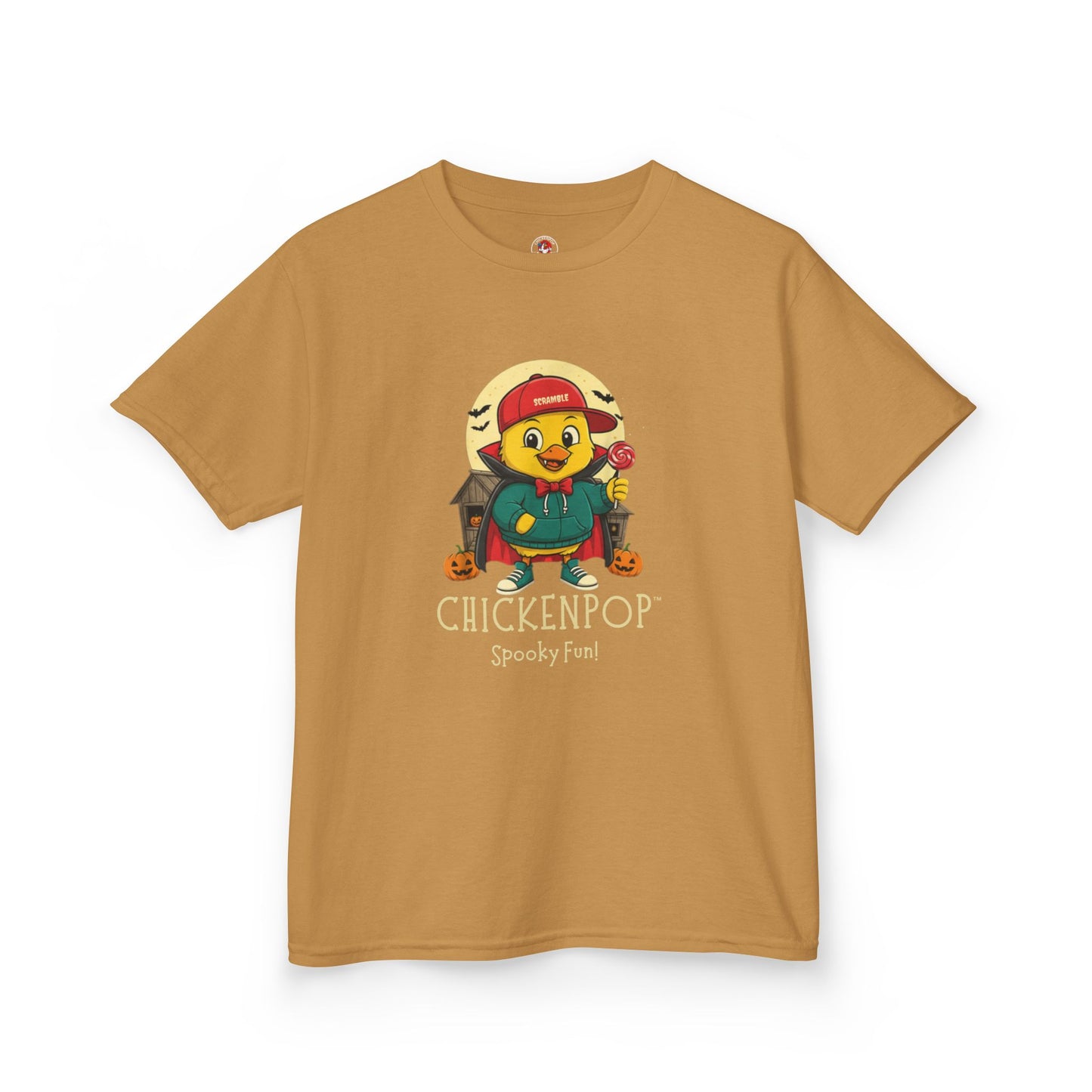 Kids Tee - Scramble the Vampire Lil' Cluckers Halloween Shirt