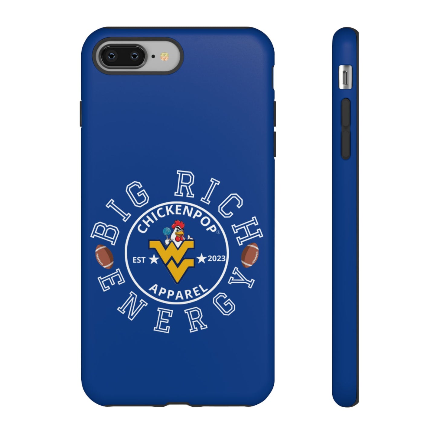 Don’t Be A Devries Funny Chicken Phone Case – Durable Dual-Layer Protection for iPhone, Samsung, Pixel – Matte or Glossy Finish Blue