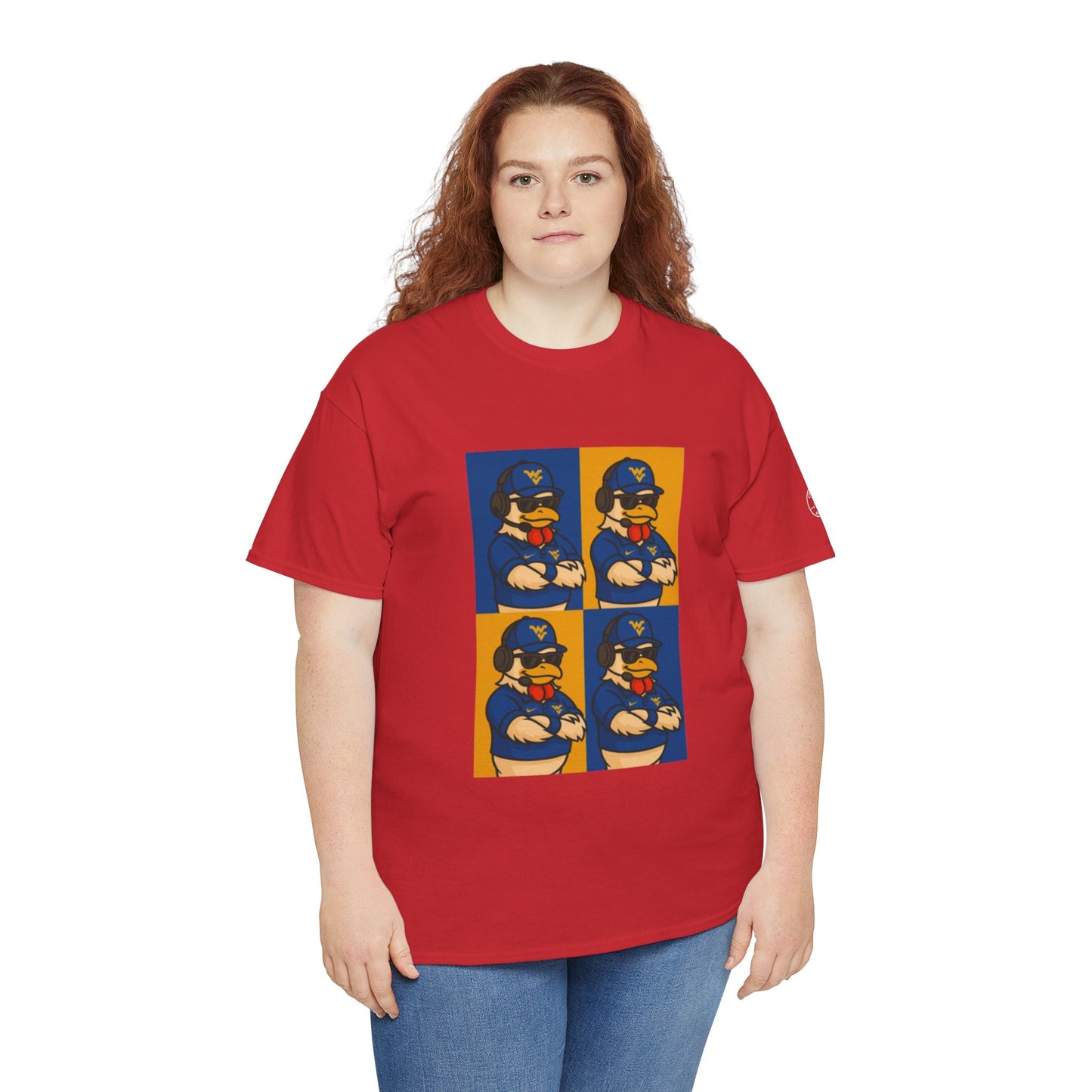 Warhol WVU Coop Daddy T-Shirt – Pop Art Coach Rooster Graphic Tee for Mountaineer Fans FREE SHIPPING