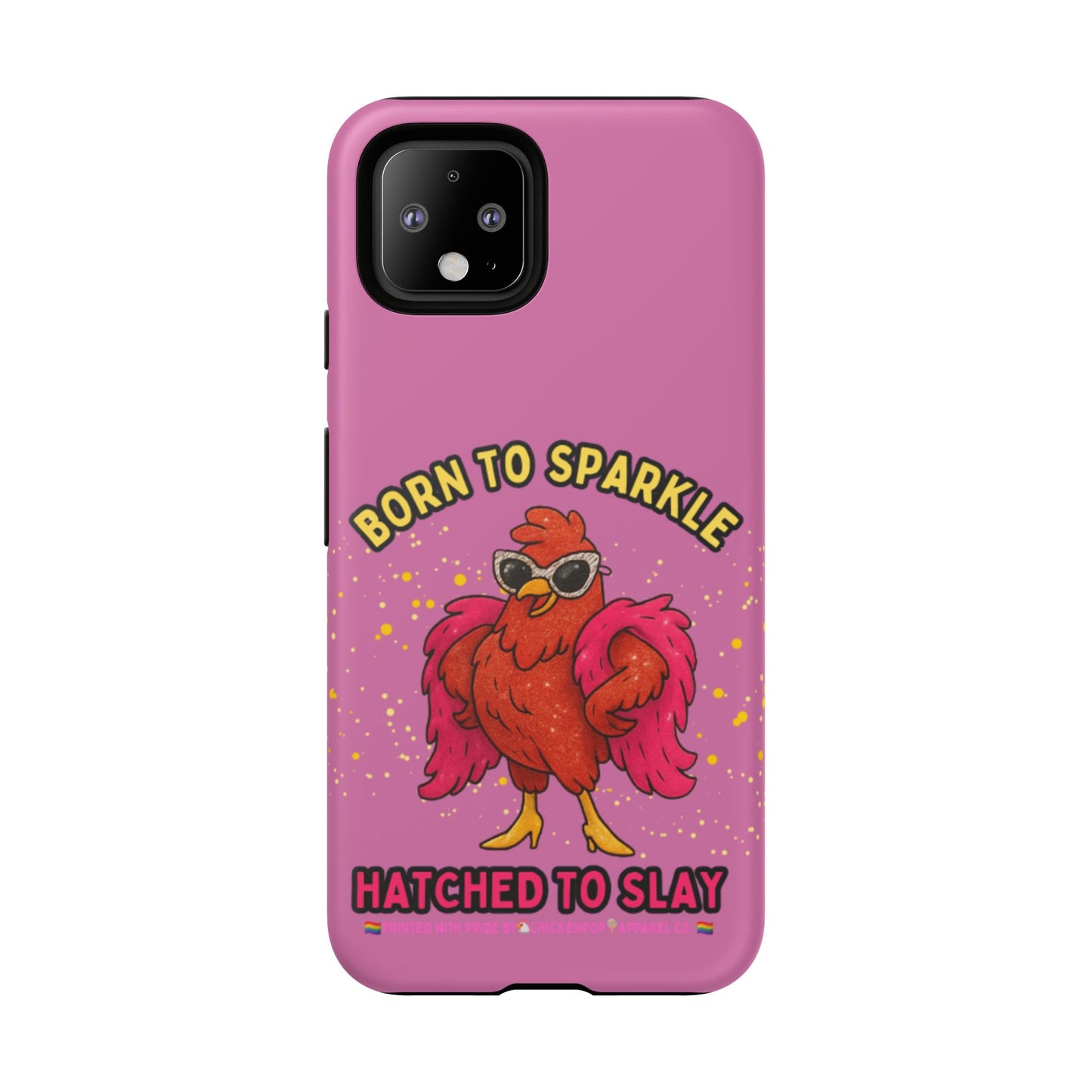 Phone Case - Born to Sparkle Hatched to Slay Logo Design