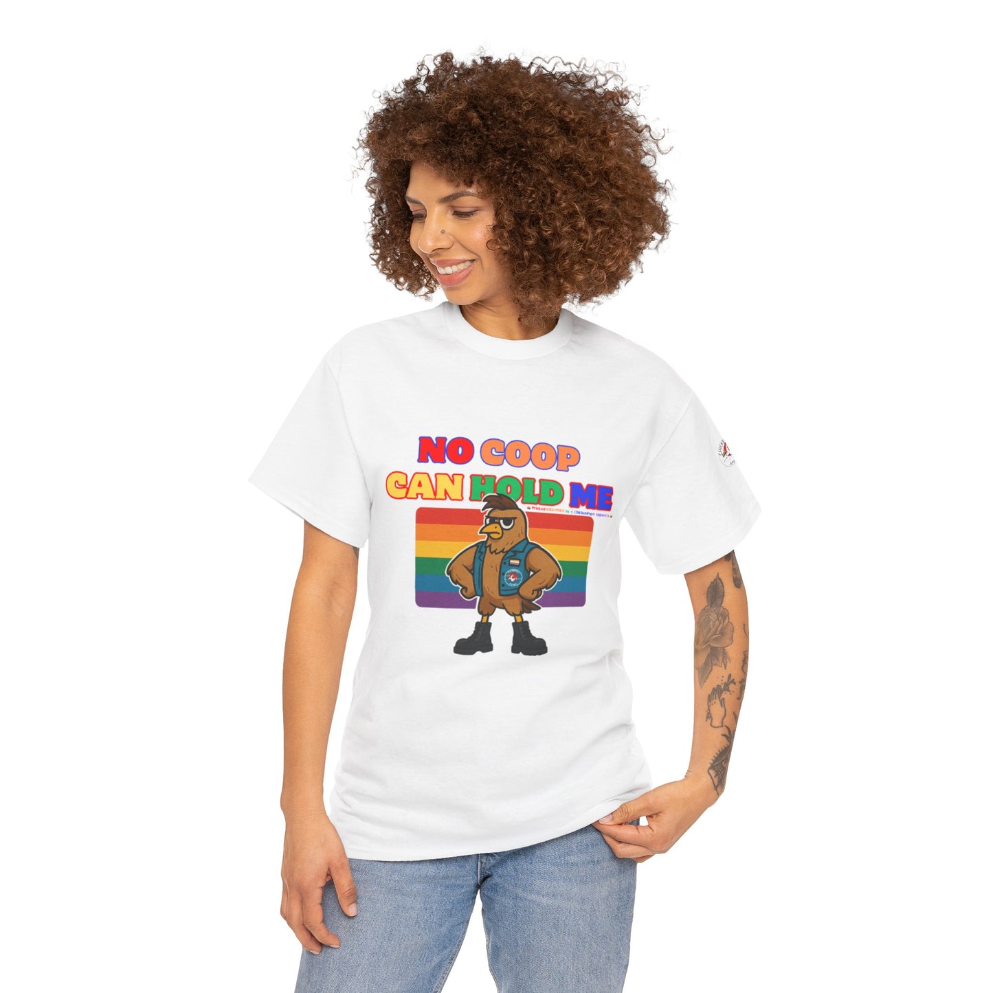 No Coop Can Hold Me – Theym Hen Unisex Pride Tee