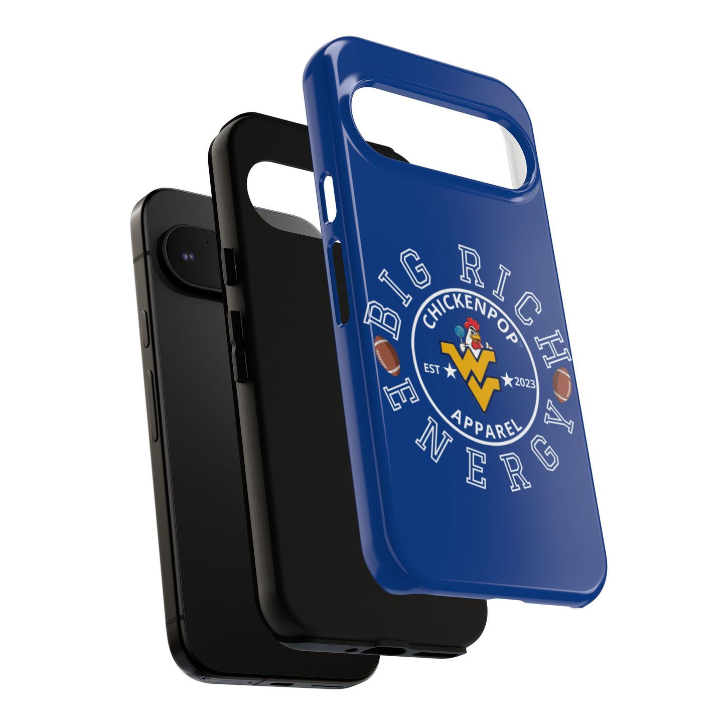 Don’t Be A Devries Funny Chicken Phone Case – Durable Dual-Layer Protection for iPhone, Samsung, Pixel – Matte or Glossy Finish Blue